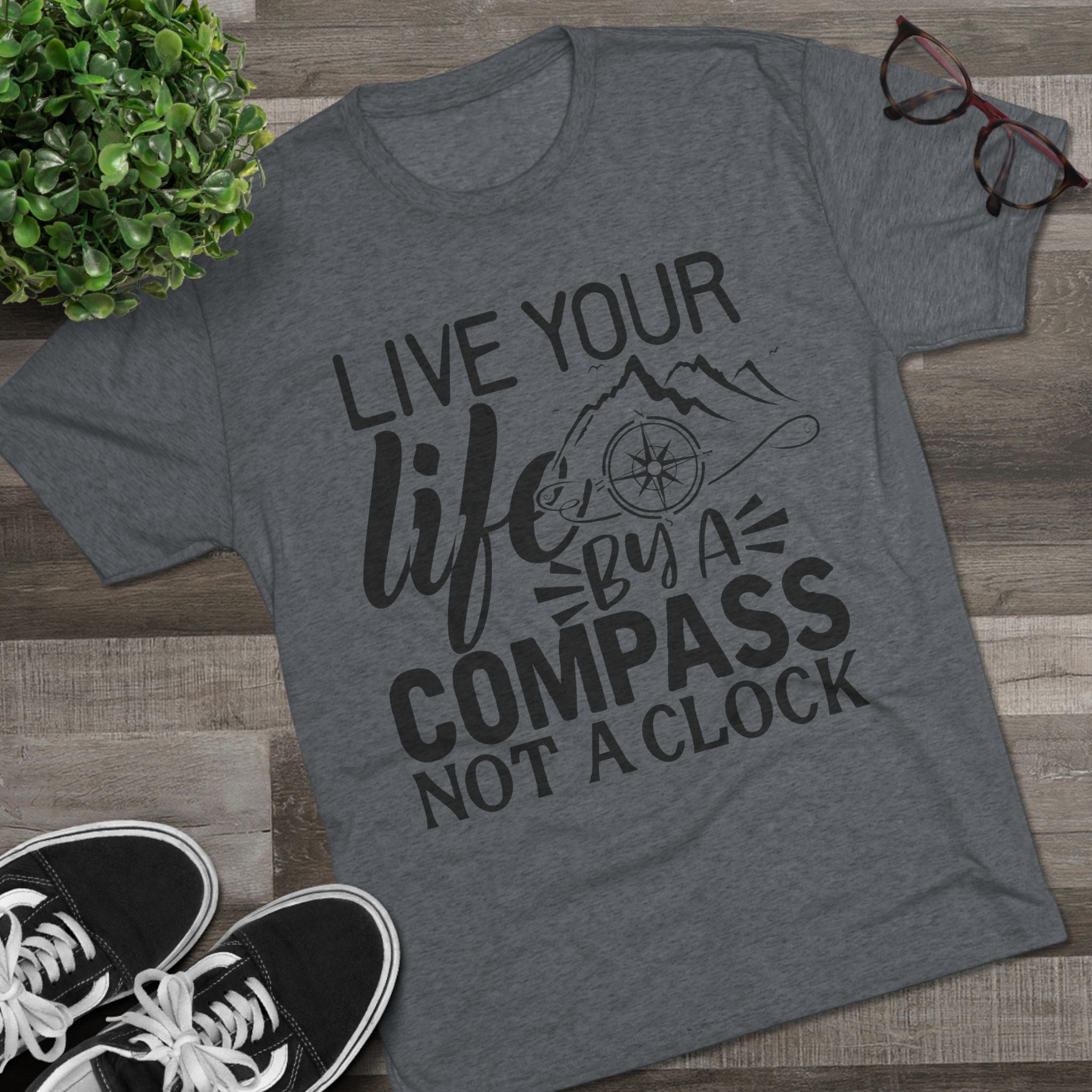 Adventures Await Tri-Blend Tee | Wanderlust Shirt, Travel Gift, Nature Lover Tee, Outdoor Adventure Shirt, Inspirational T-Shirt