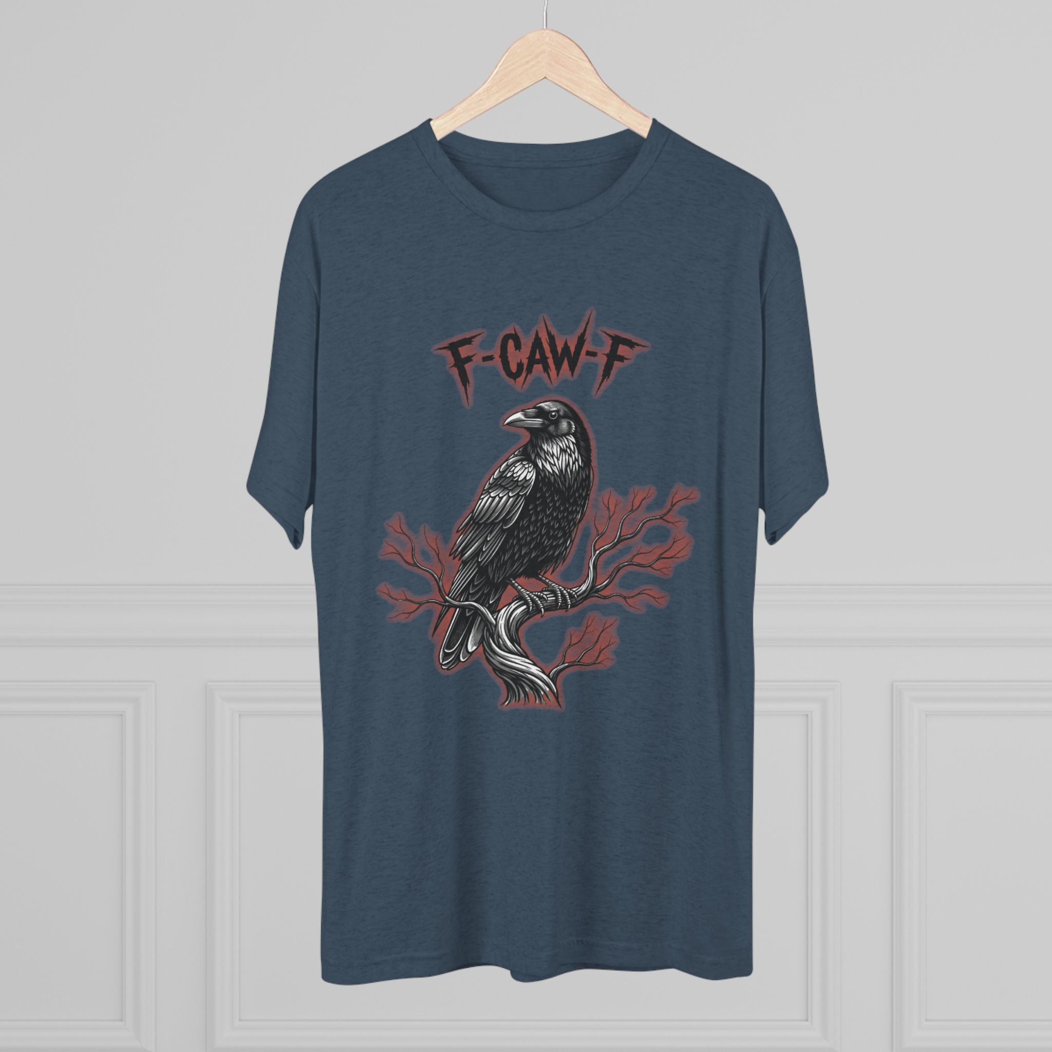 F-Caw-F Raven Unisex Crew Tee - Casual Vibe, Graphic Tee Gift, Halloween Apparel, Unisex T-Shirt, Streetwear Style