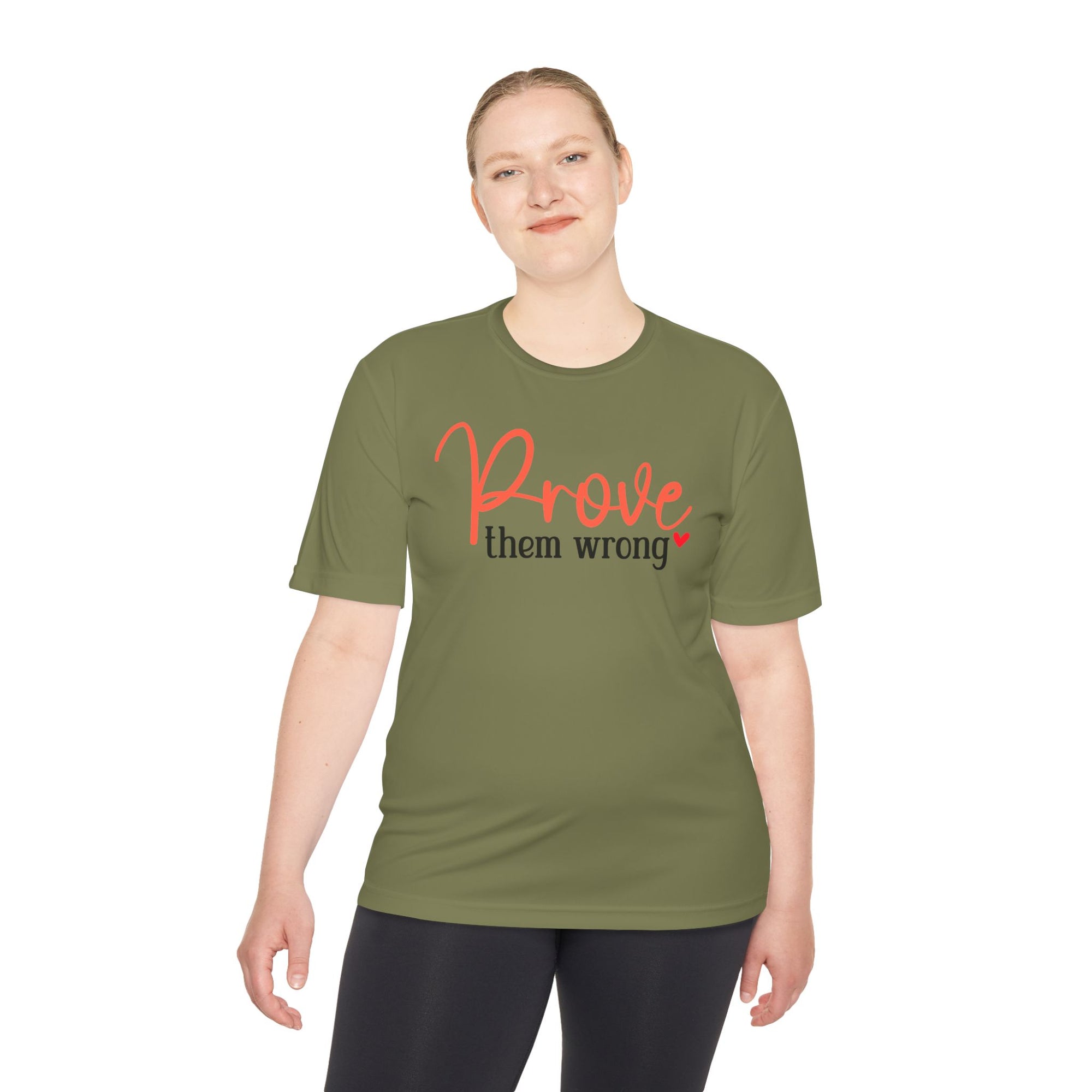 Moisture Wicking Tee - Prove them wrong, Inspirational Workout Shirt, Unisex Gym Top, Motivational Exercise T-Shirt, Fitness Apparel