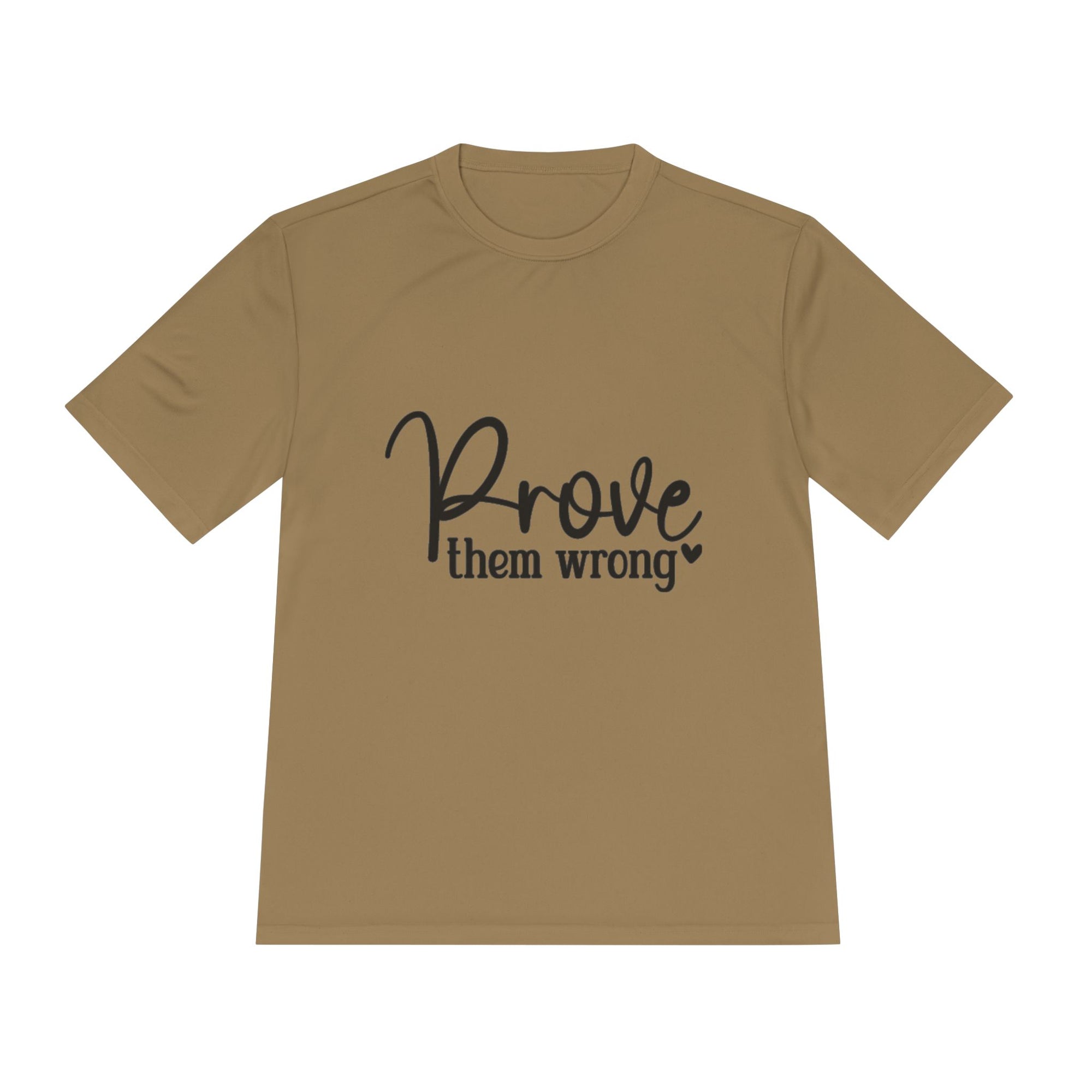 Moisture Wicking Tee - Prove them wrong, Inspirational Workout Shirt, Unisex Gym Top, Motivational Exercise T-Shirt, Fitness Apparel