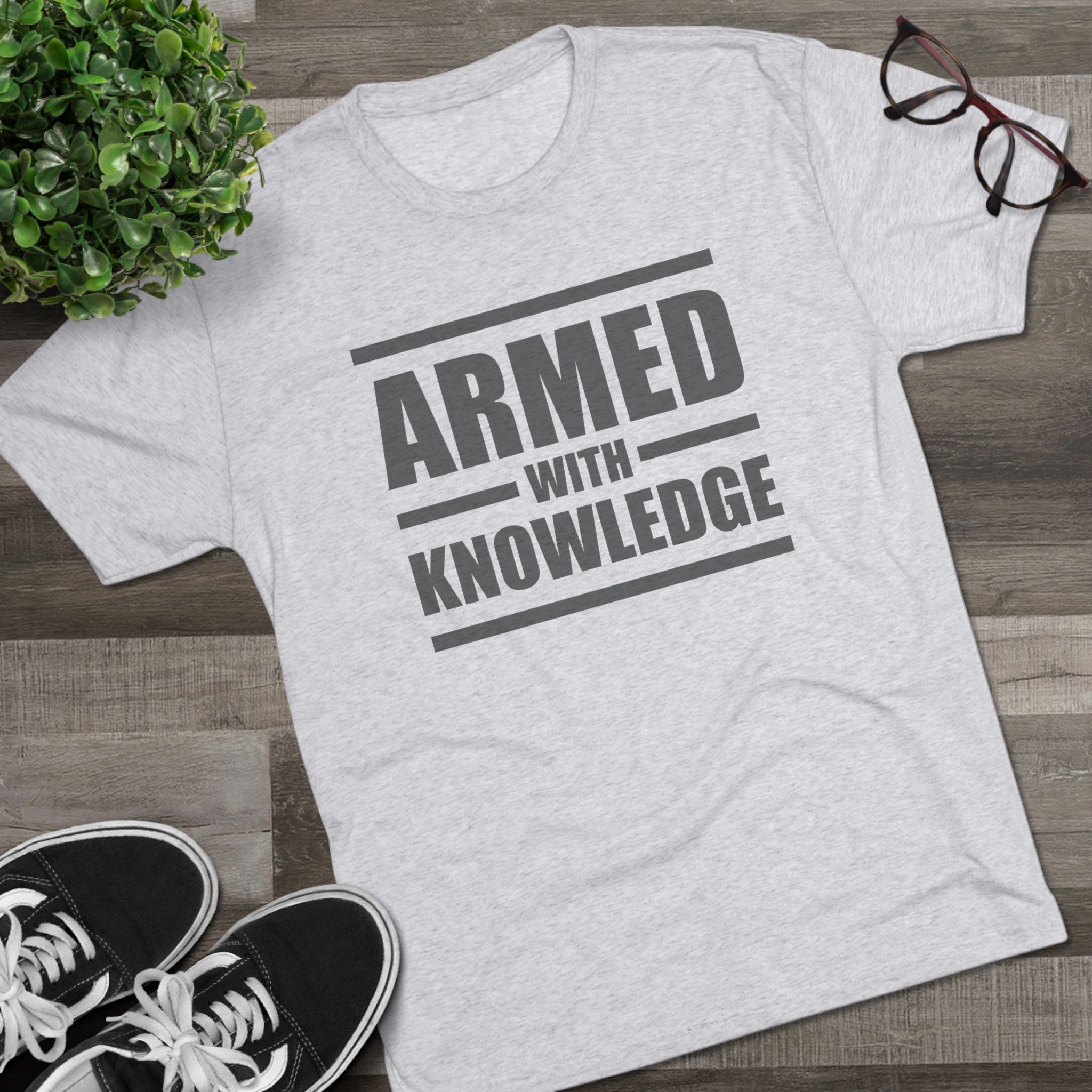 Knowledge Seeker Tri-Blend Tee - Armed with Knowledge