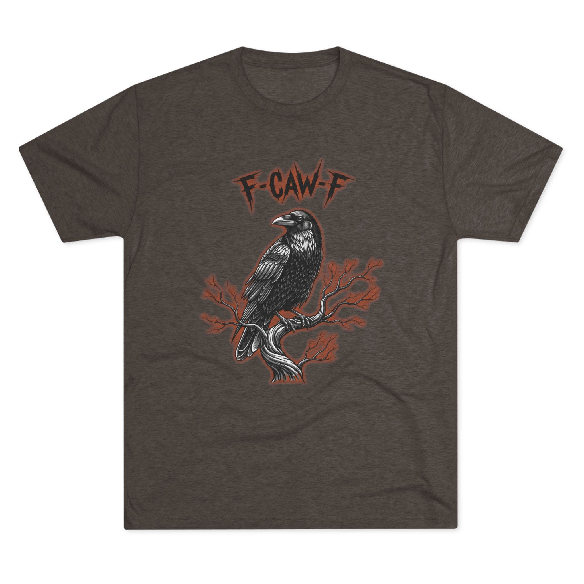 F-Caw-F Raven Unisex Crew Tee - Casual Vibe, Graphic Tee Gift, Halloween Apparel, Unisex T-Shirt, Streetwear Style