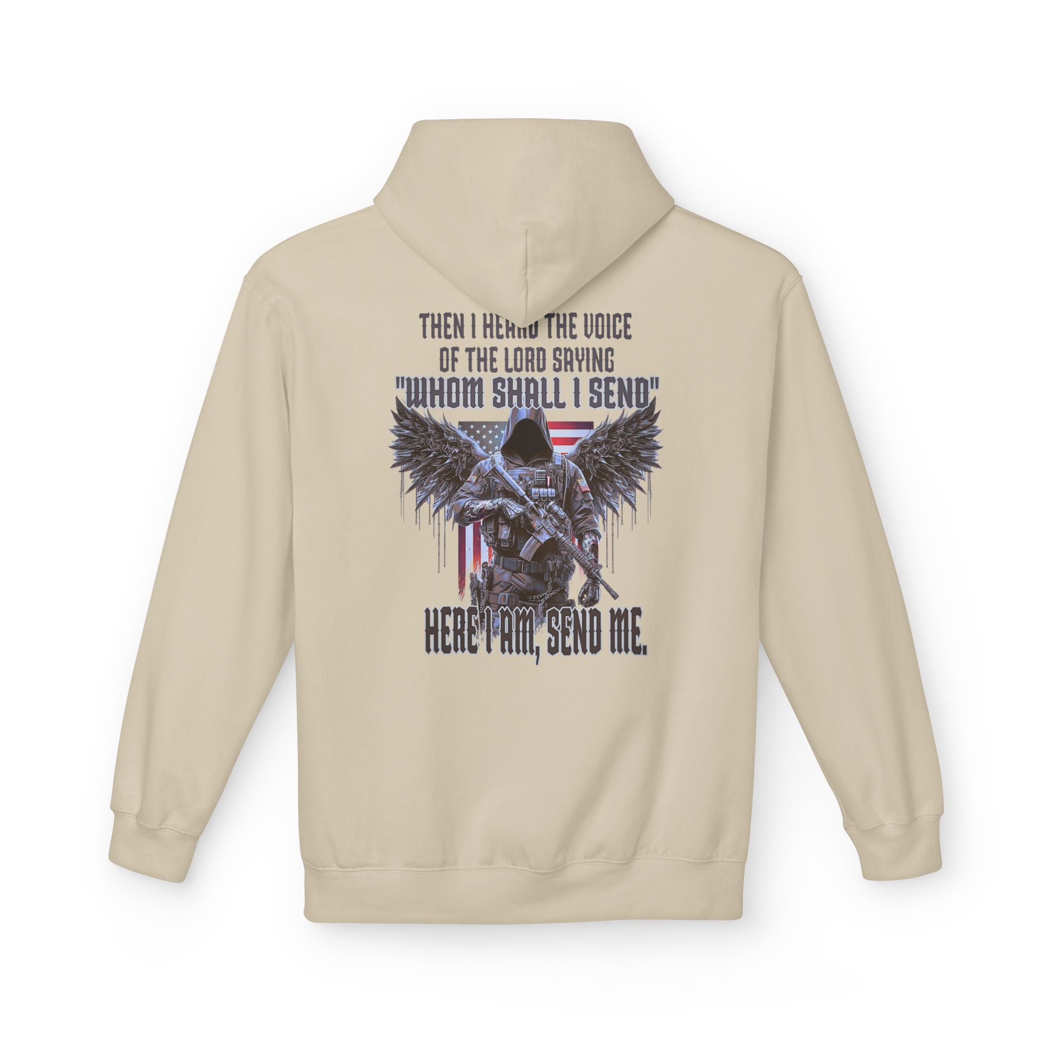 Hoodie - Isaiah 6:8 Inspirational Scripture Design