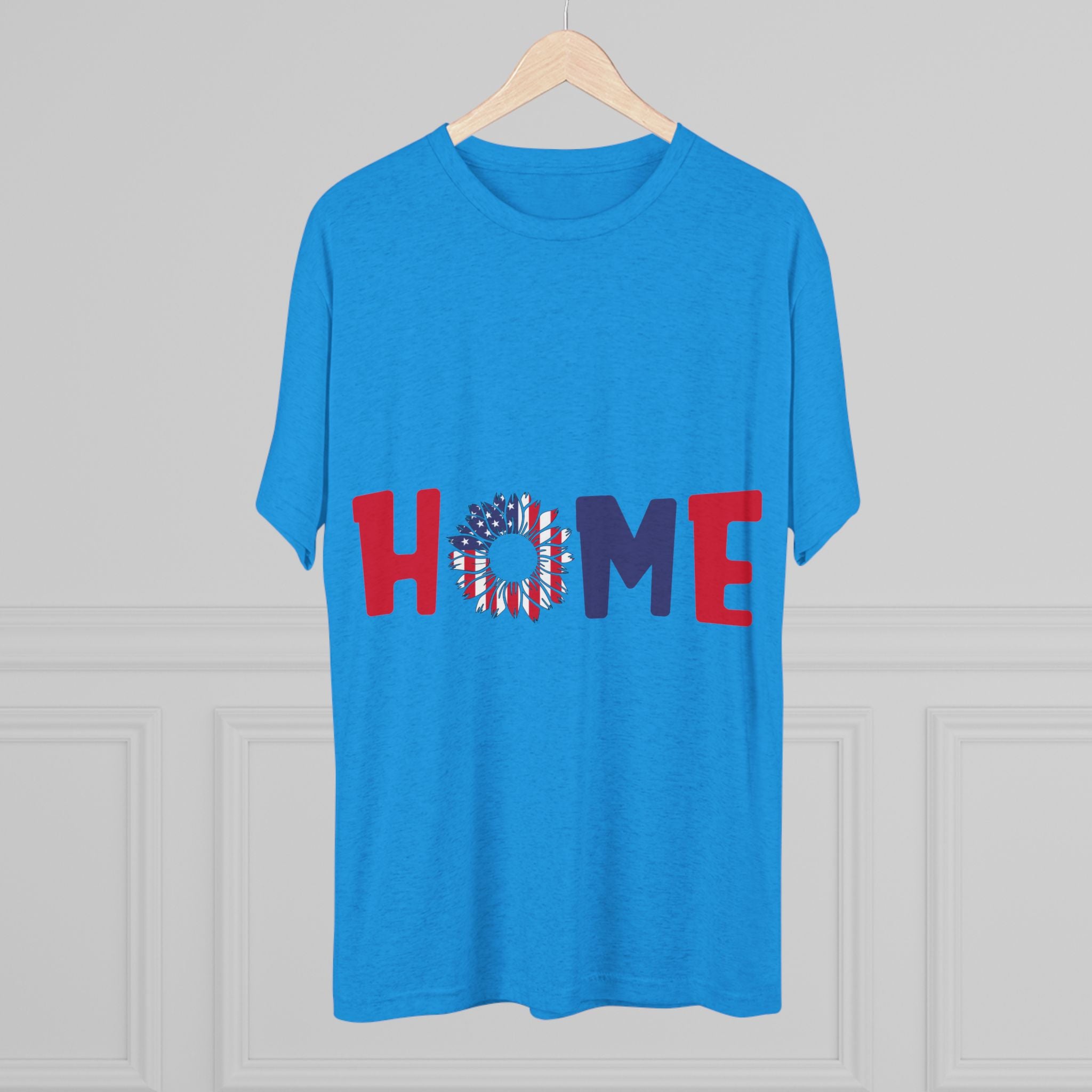 Graphic Tee Home in Red White and Blue Unisex Shirt