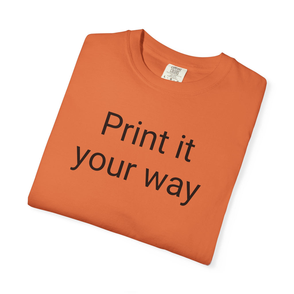 Customizable Unisex T-Shirt | Print It Your Way | Gift for Friends, DIY Fashion, Casual Wear, Birthday Gift, Personalize Your Style