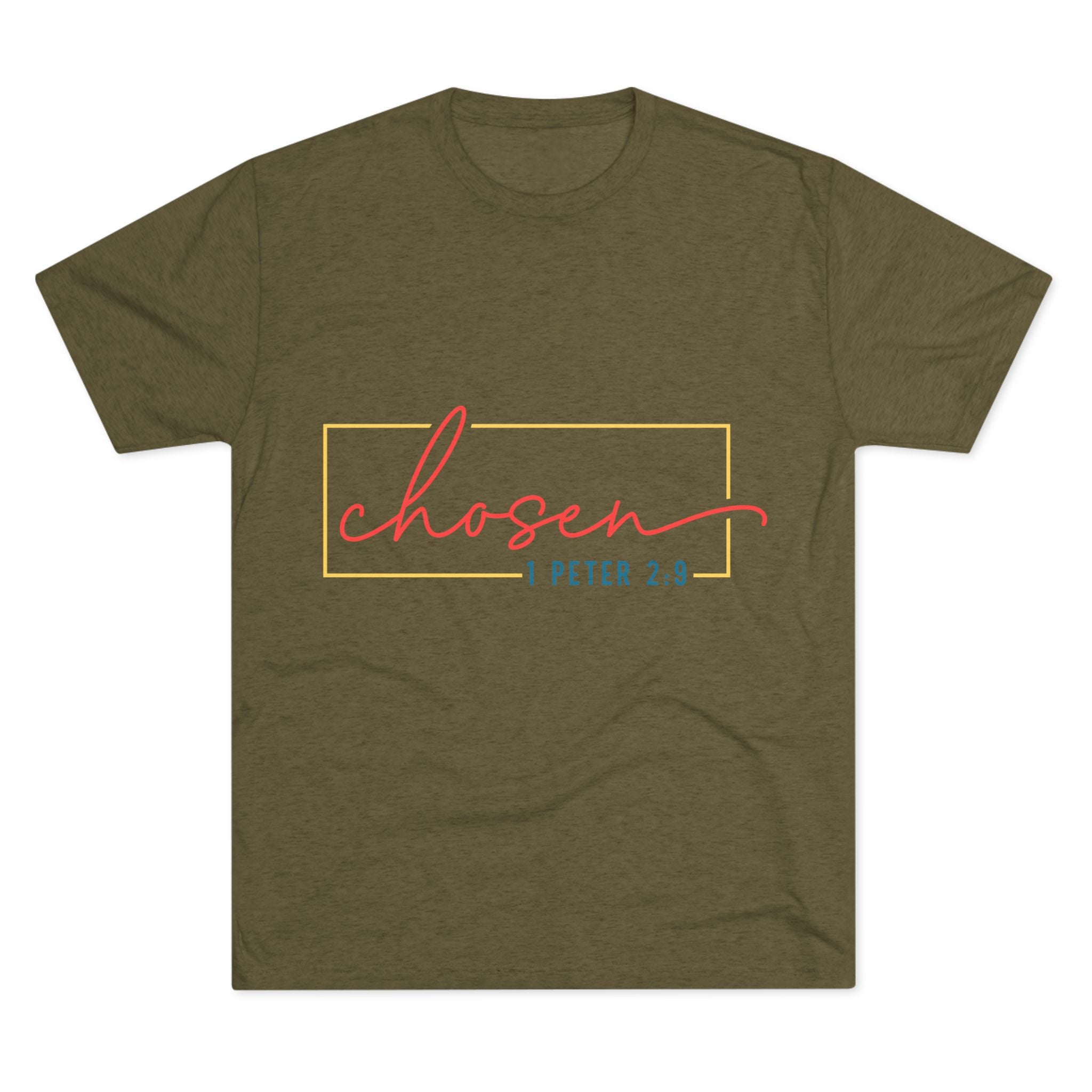 Faith-Inspired Unisex Tee, Chosen Comfort Shirt, Inspirational Crew T-Shirt, Casual Daily Wear, Gift for Believers