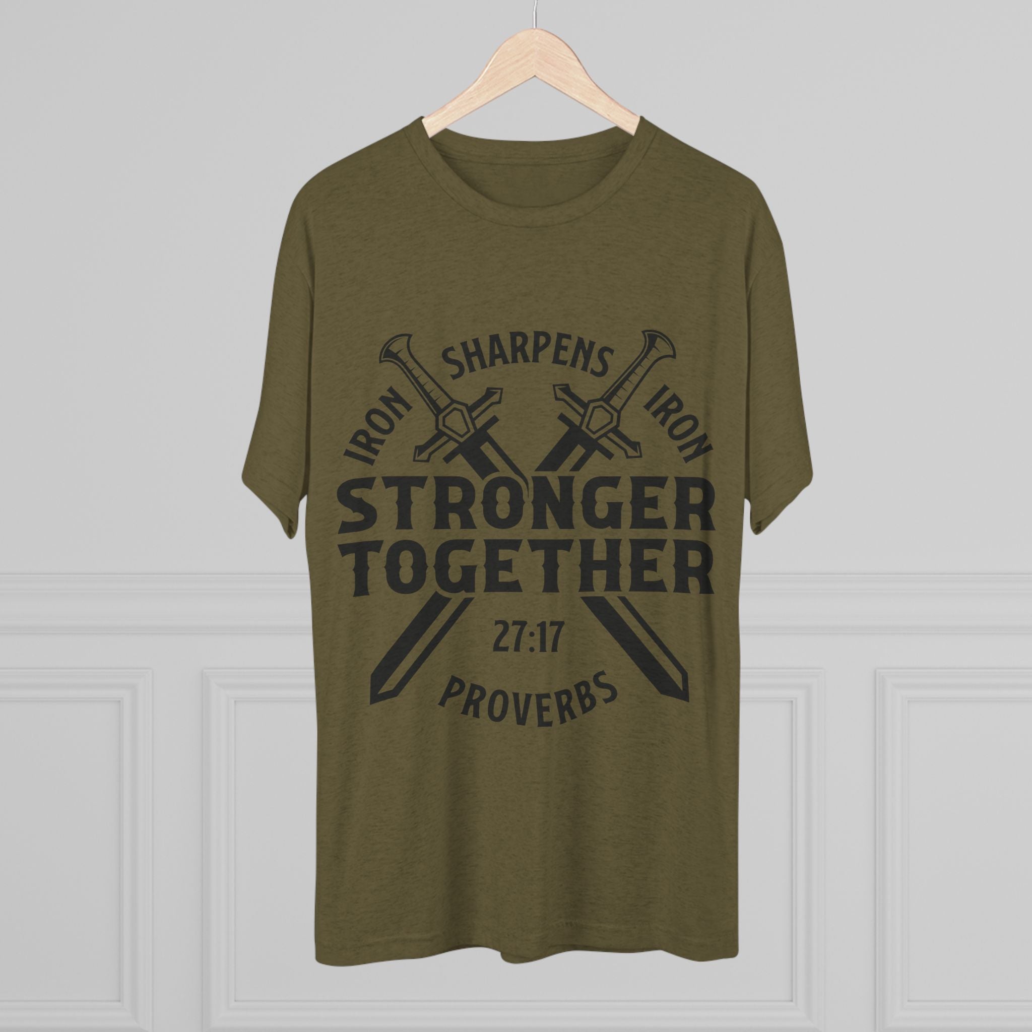 Unisex Tee - Iron Sharpens Iron Inspirational Quote Shirt