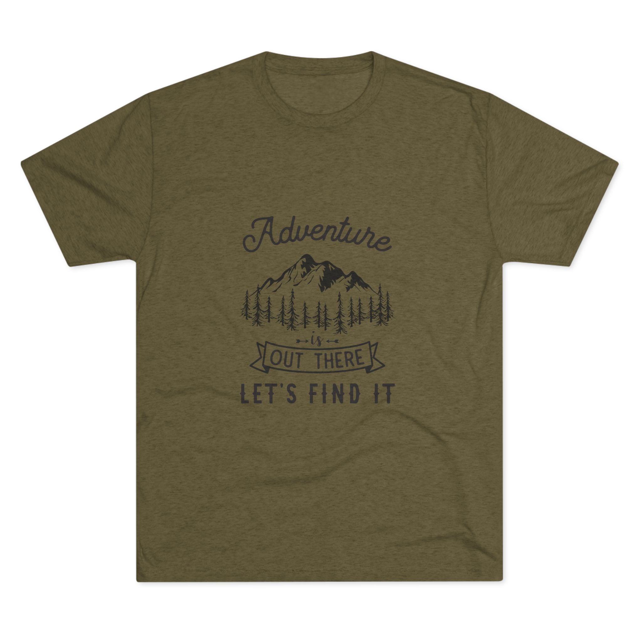 Camping Adventure Tri-Blend Tee - Out There Let's Find It