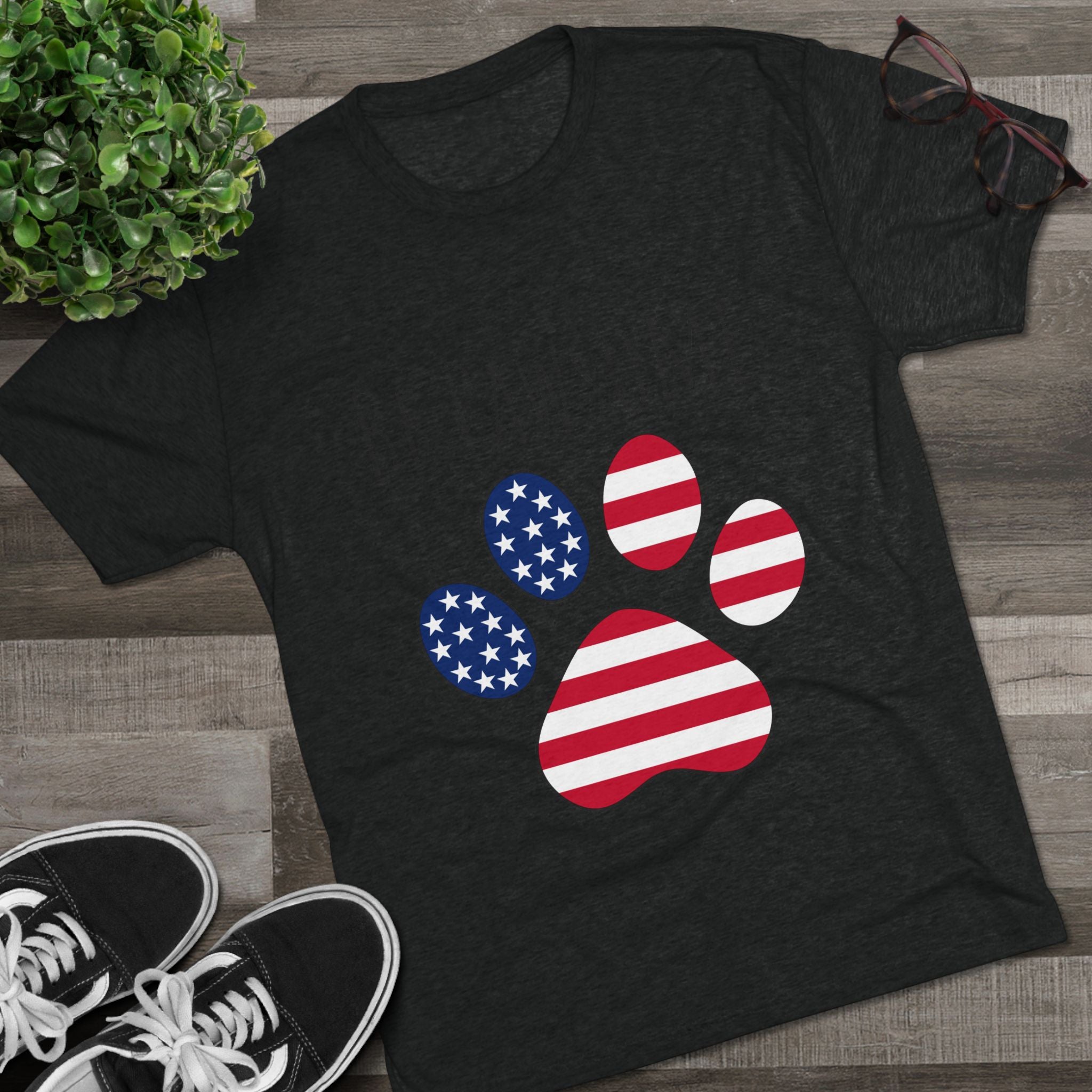 Dog Lover Tee - Be Pawsome Unisex Tri-Blend Crew Tee