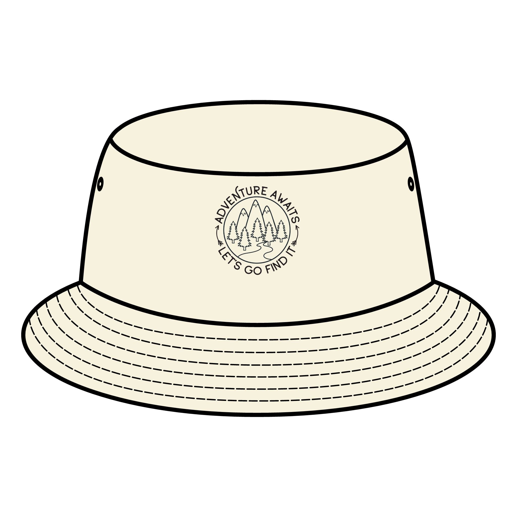 Bucket Hat Adventure Awaits Let's Go Find It