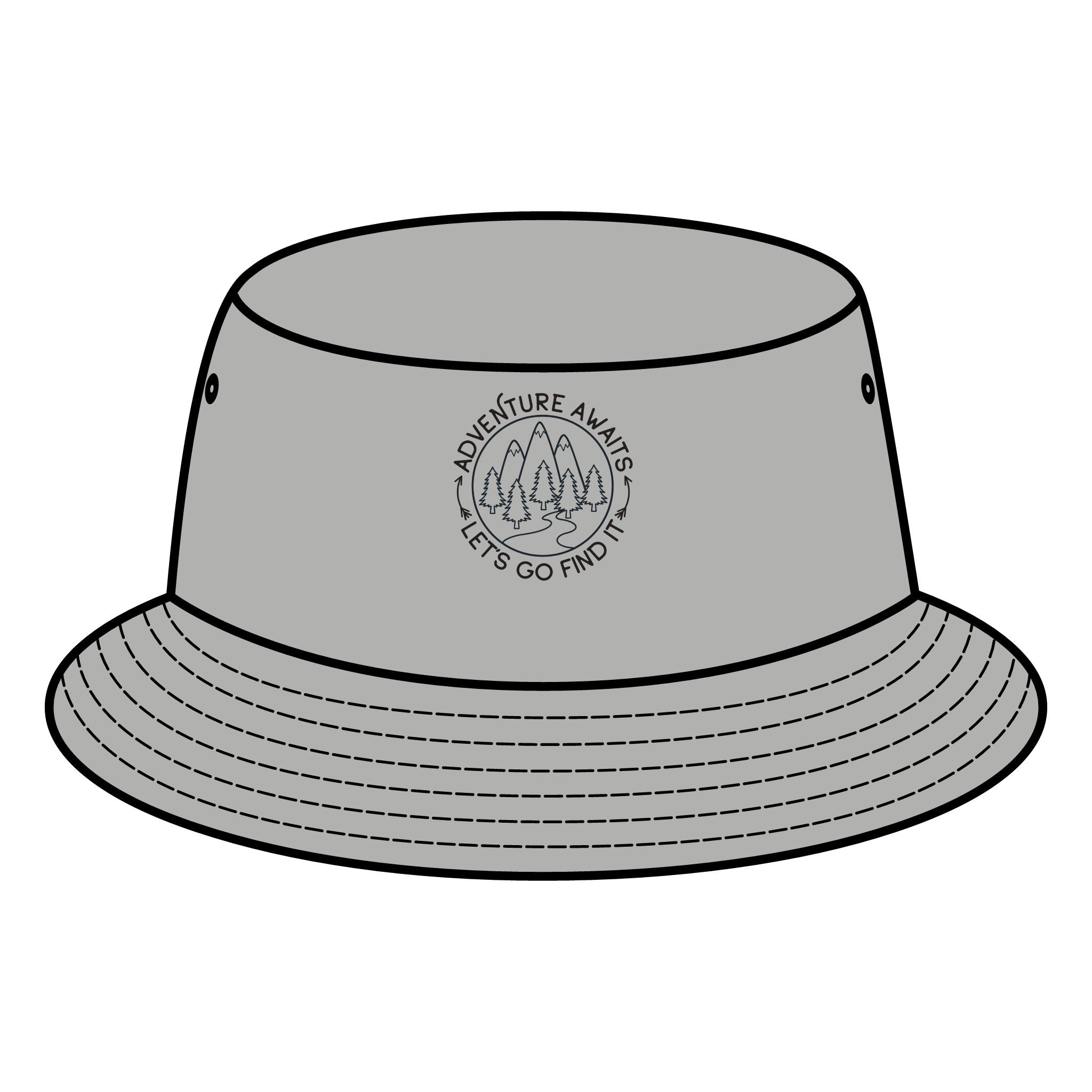 Bucket Hat Adventure Awaits Let's Go Find It