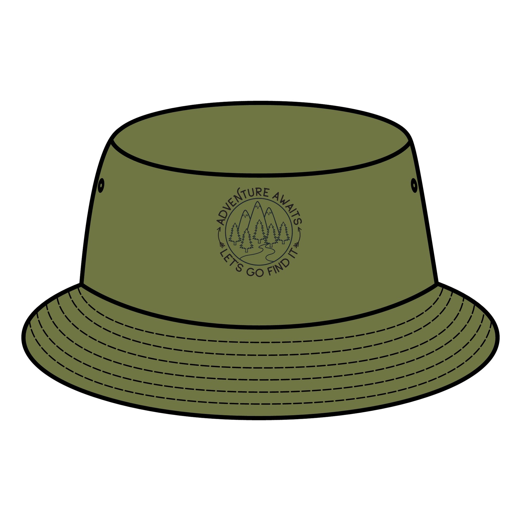 Bucket Hat Adventure Awaits Let's Go Find It
