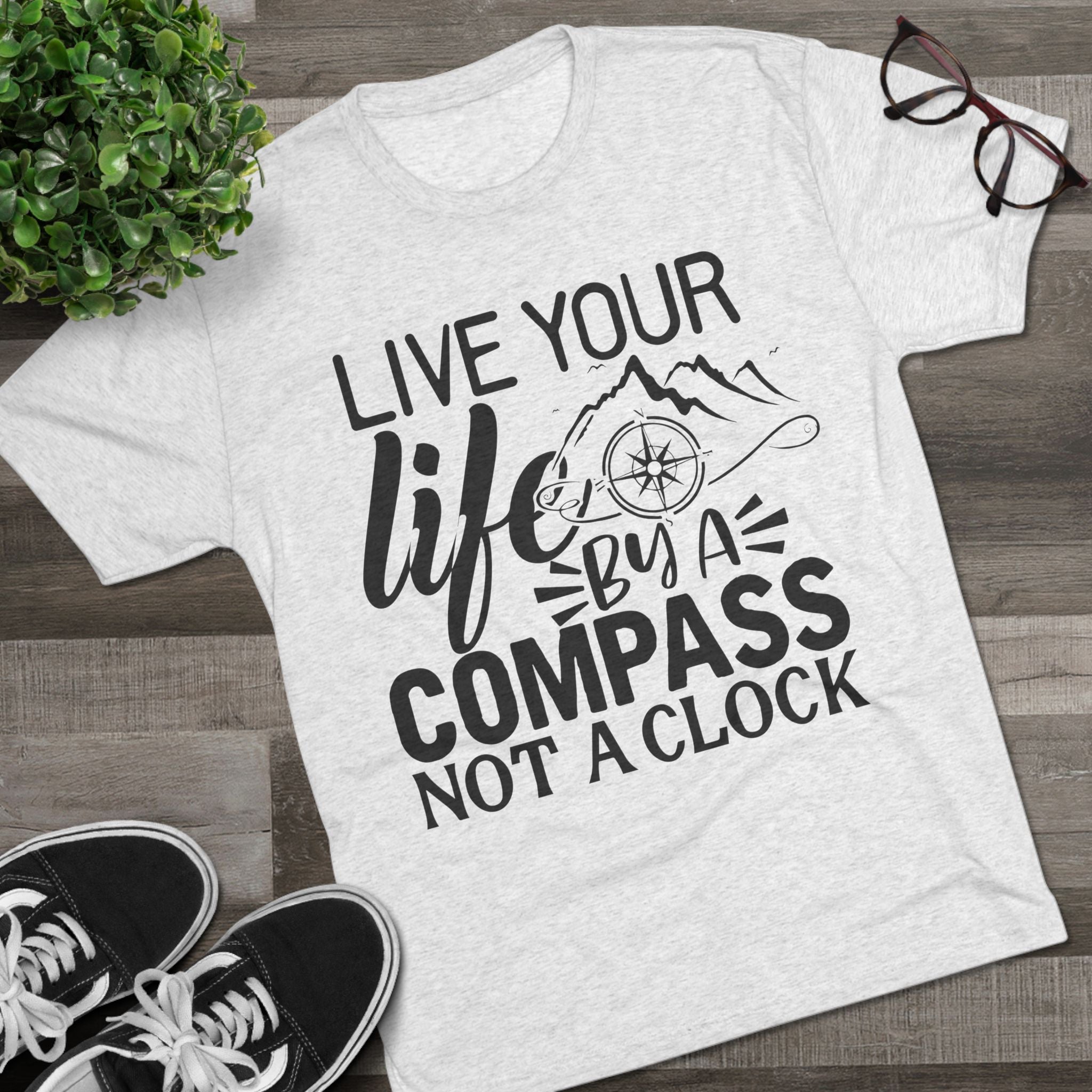 Adventures Await Tri-Blend Tee | Wanderlust Shirt, Travel Gift, Nature Lover Tee, Outdoor Adventure Shirt, Inspirational T-Shirt