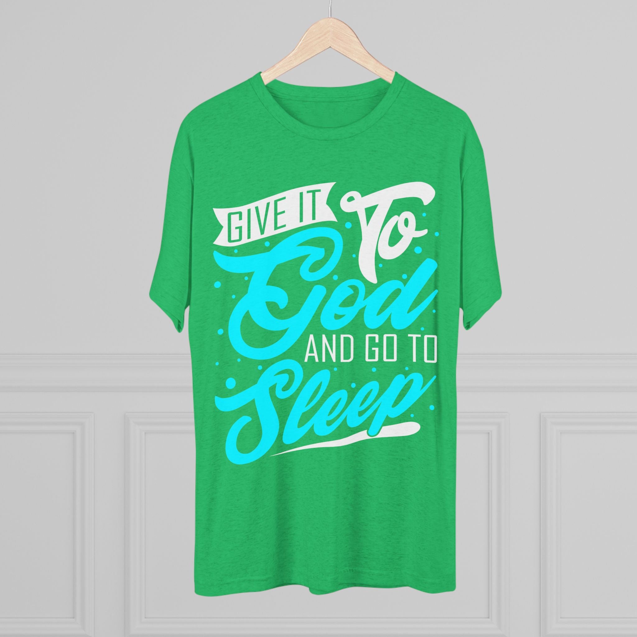 God Sleep Unisex Tri-Blend Crew Tee, Relaxation Shirt, Gift for Sleep Lovers, Comfortable Casual Wear, Perfect for Everyday