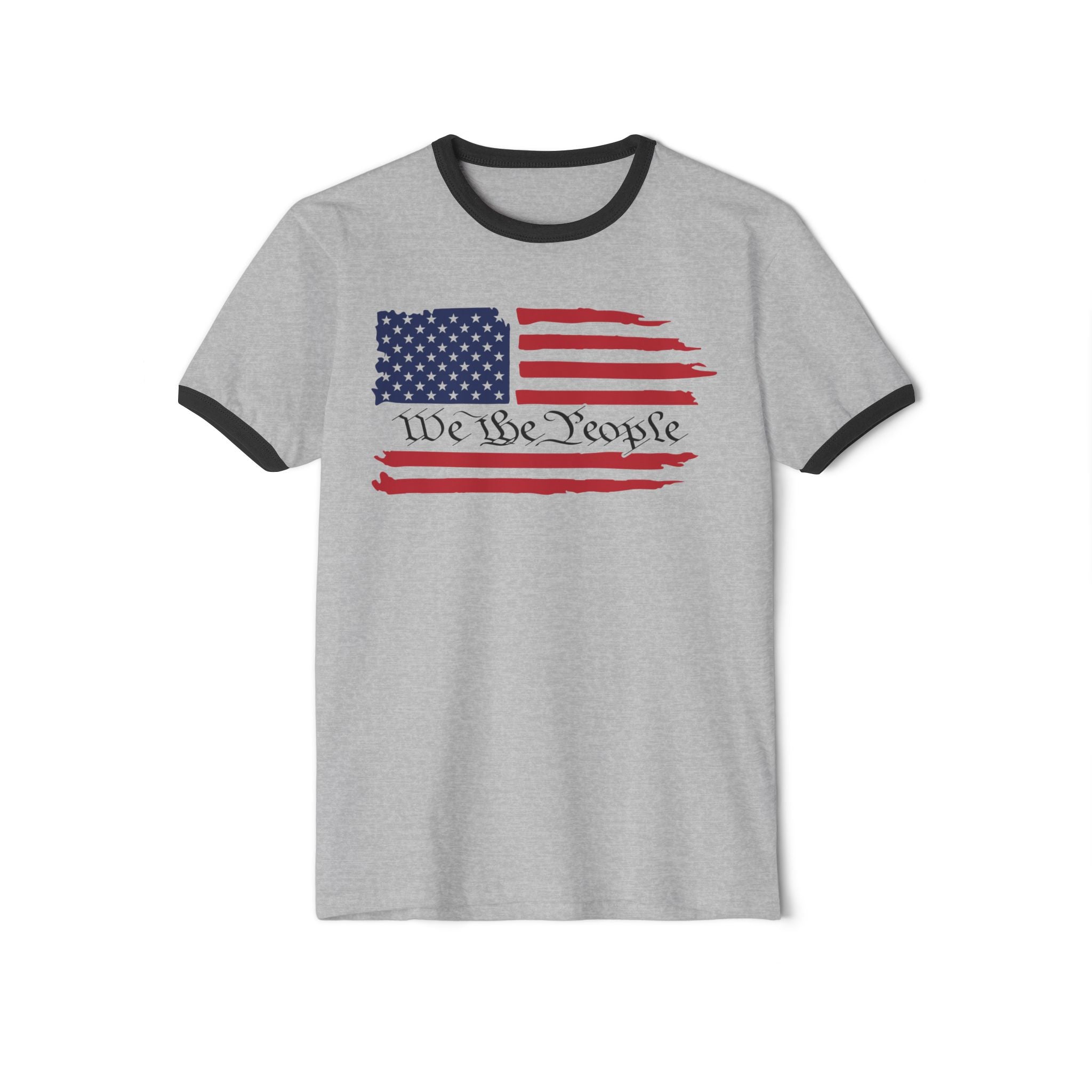 American Flag Ringer T-Shirt