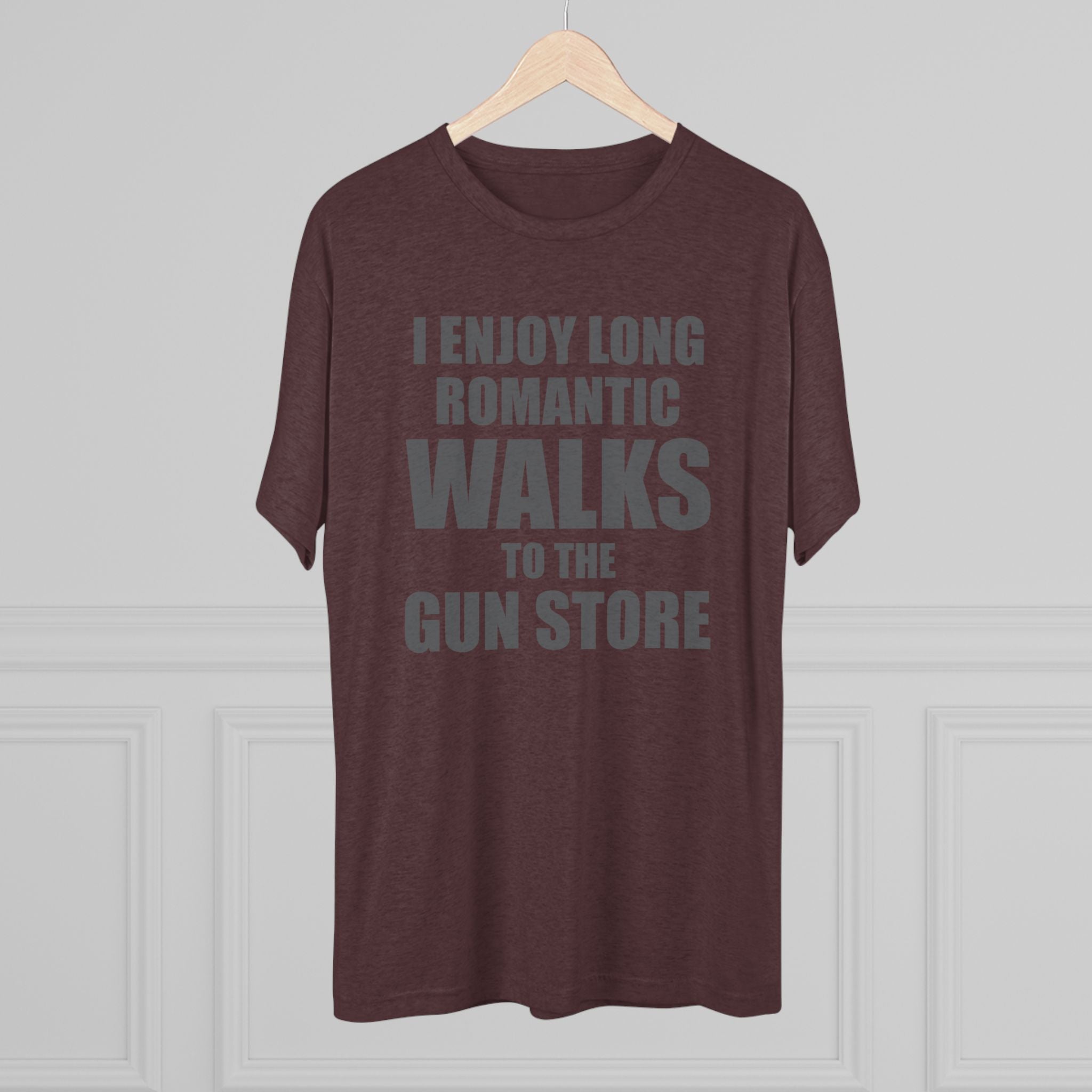 Gun Lover's Tri-Blend Tee - Romantic Walks Design