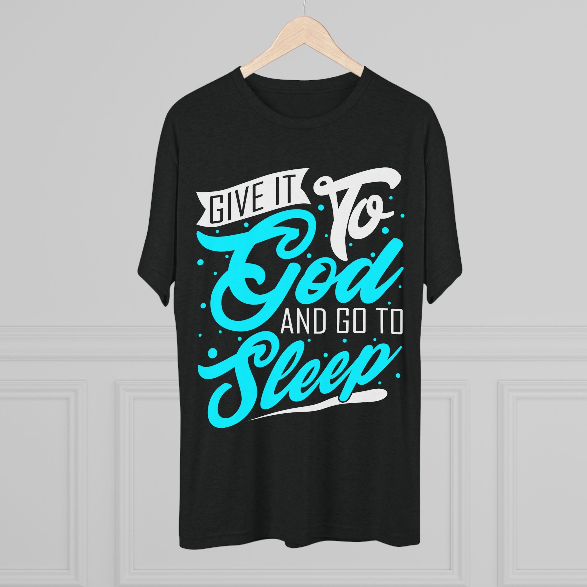 God Sleep Unisex Tri-Blend Crew Tee, Relaxation Shirt, Gift for Sleep Lovers, Comfortable Casual Wear, Perfect for Everyday