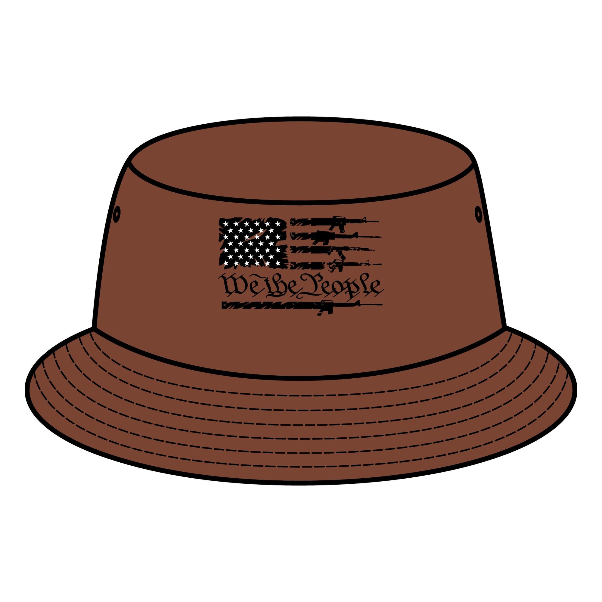 Bucket Hat American Flag We the People Patriotic