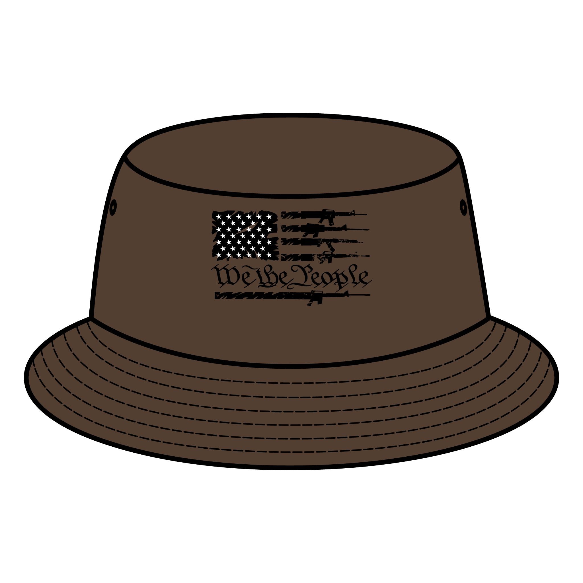 Bucket Hat American Flag We the People Patriotic