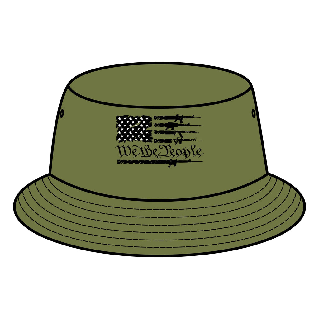 Bucket Hat American Flag We the People Patriotic
