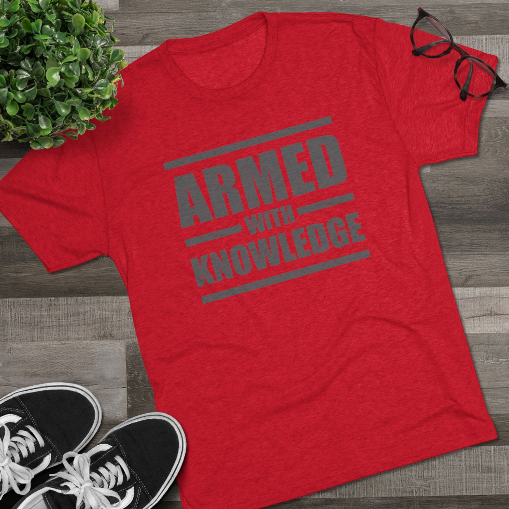 Knowledge Seeker Tri-Blend Tee - Armed with Knowledge