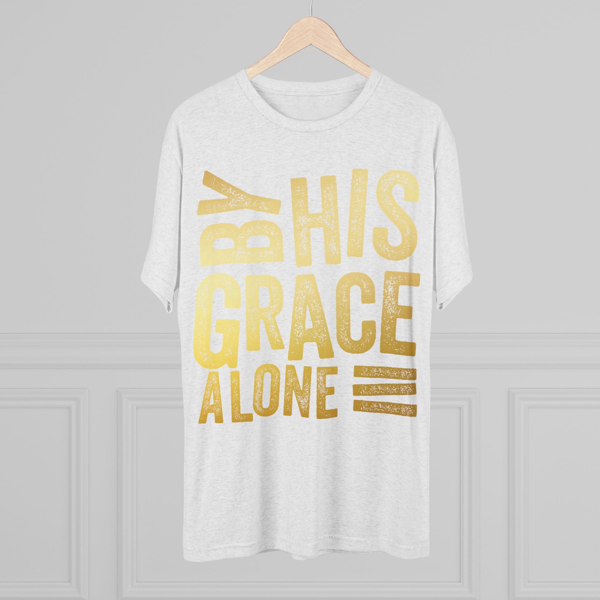 Unisex Tri-Blend Crew Tee - 'By His Grace Alone' Inspirational T-Shirt, Faith-Based Apparel, Christian Gift, Casual Everyday Wear, [...]