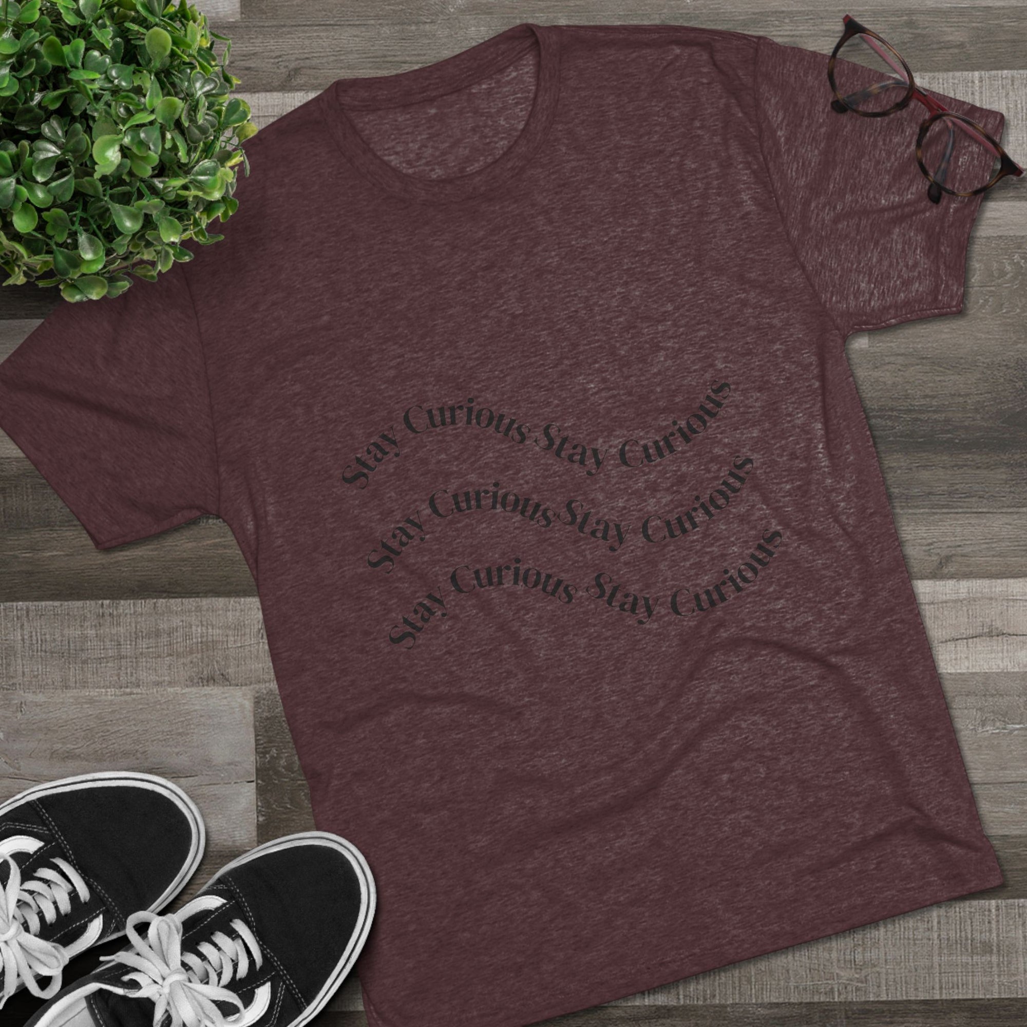 Crew Tee Stay Curious Wave Shirt
