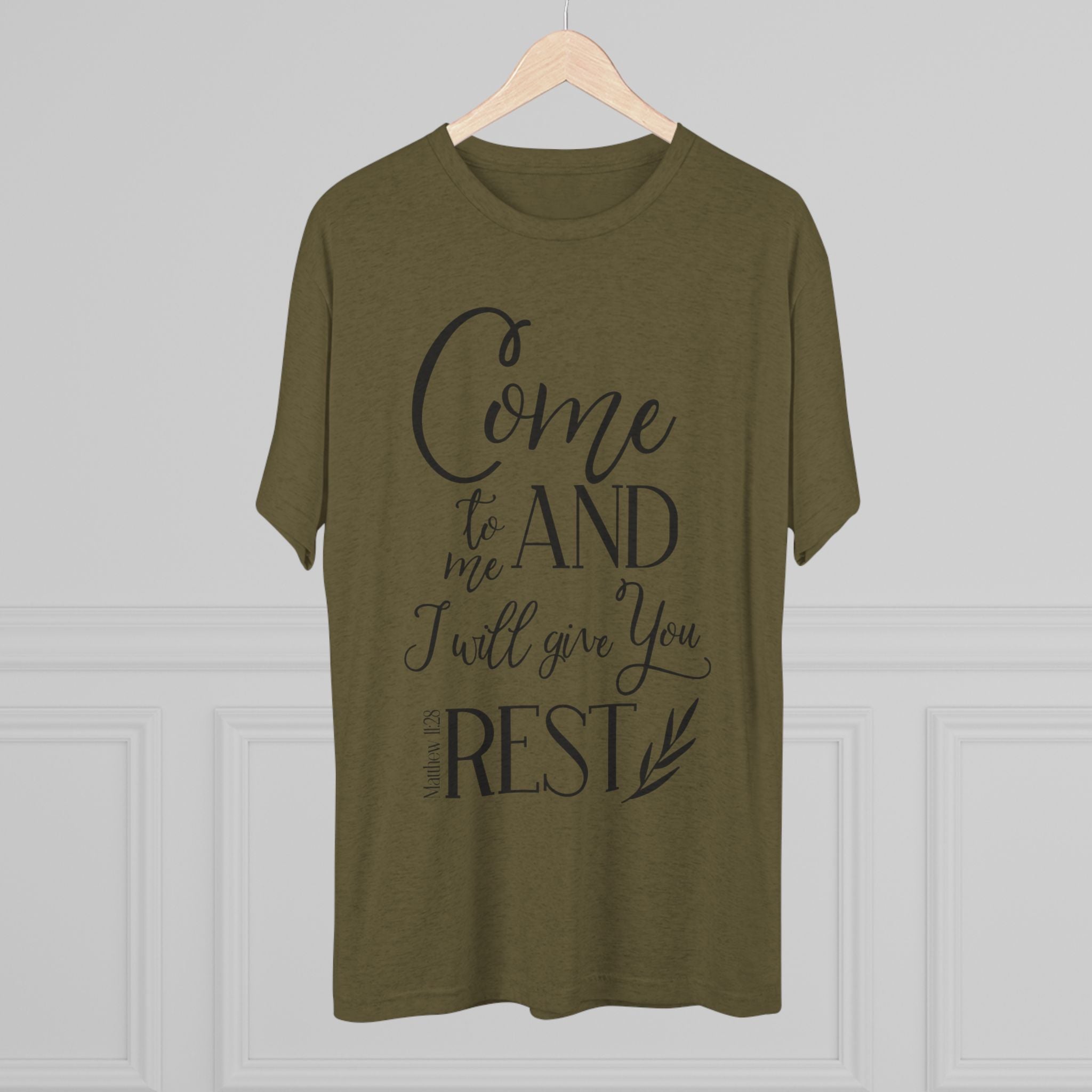 Crew Tee - 'Come to me and I will give you rest' T-Shirt