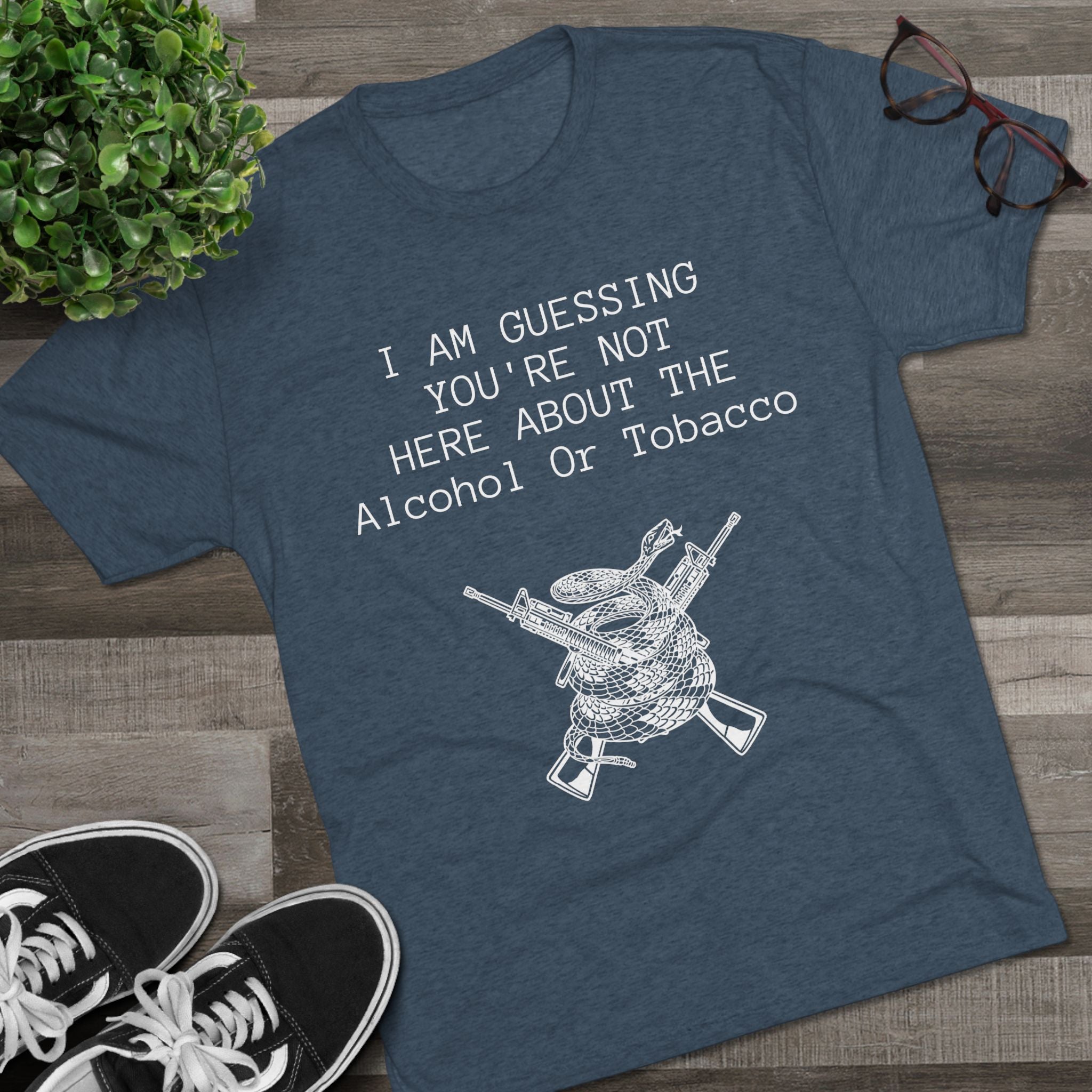 Tri-Blend Crew Tee - Alcohol or Tobacco Design