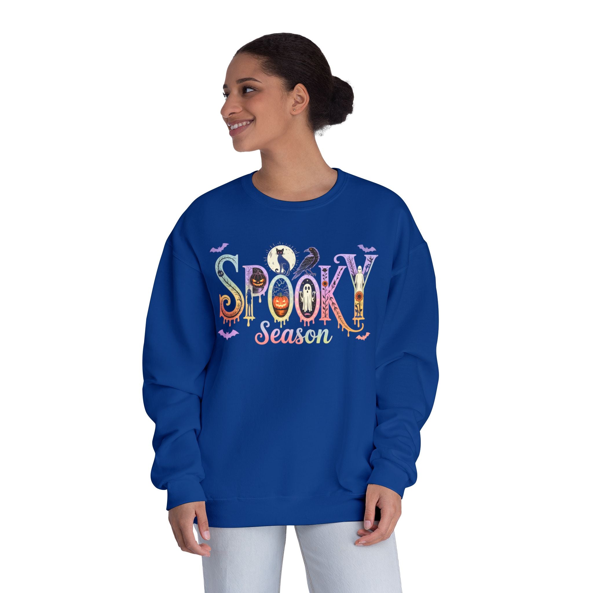 Spooky Season Crewneck Sweatshirt | Halloween Apparel, Cozy Fall Fashion, Unisex Sweatshirt, Festive Outfit, Gift for Halloween Lovers
