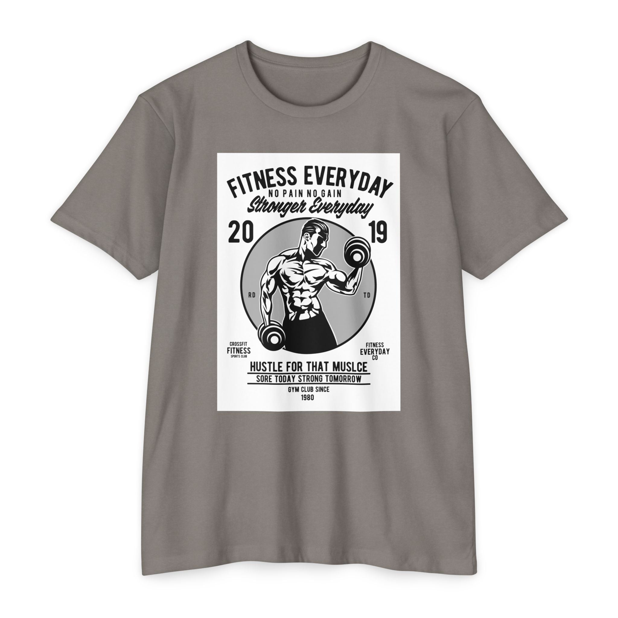 Fitness Everyday Unisex CVC Jersey T-shirt | Gym Shirt, Workout Tee, Fitness Apparel, Motivational Shirt, Gift for Him/Her