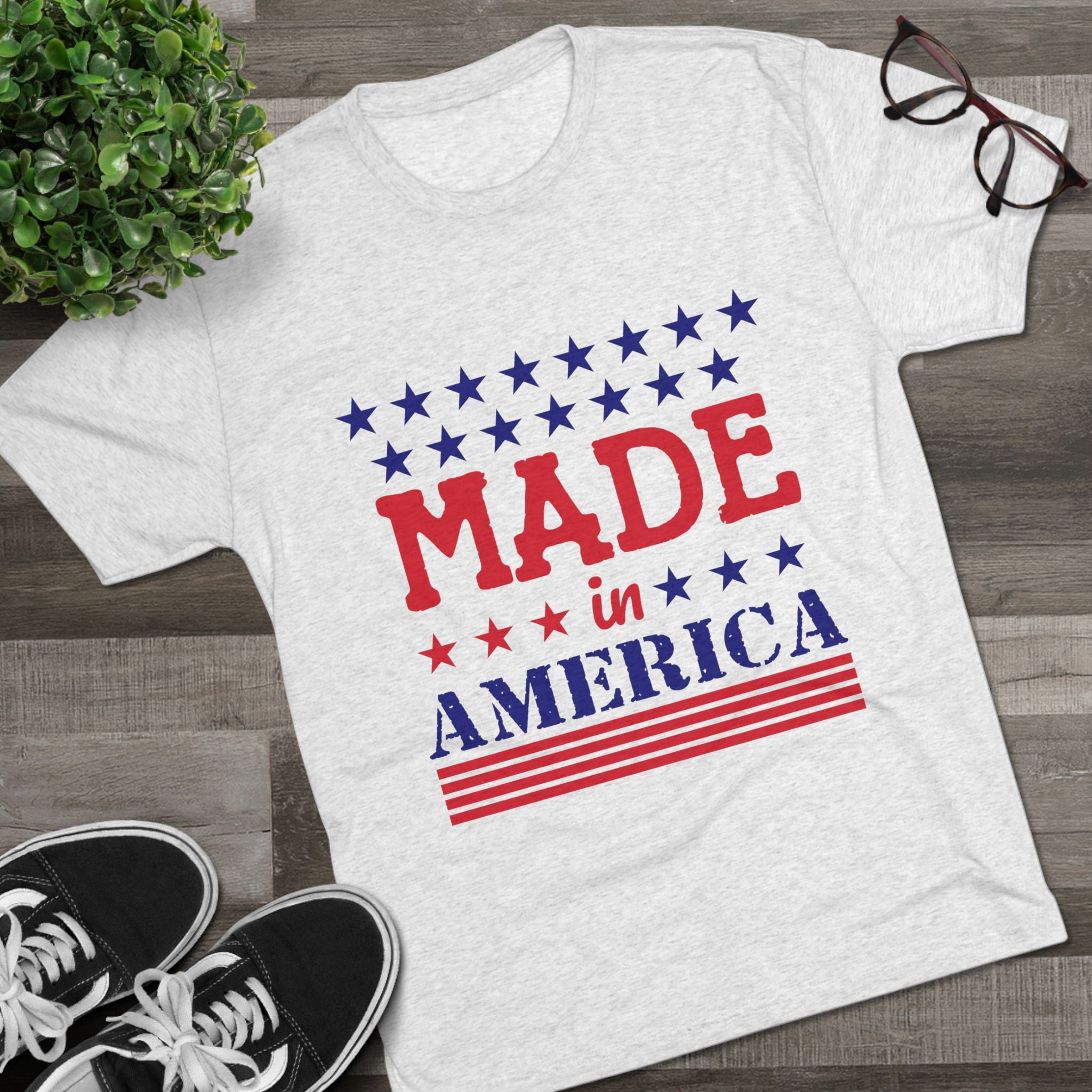 American Made Unisex Tri-Blend Tee