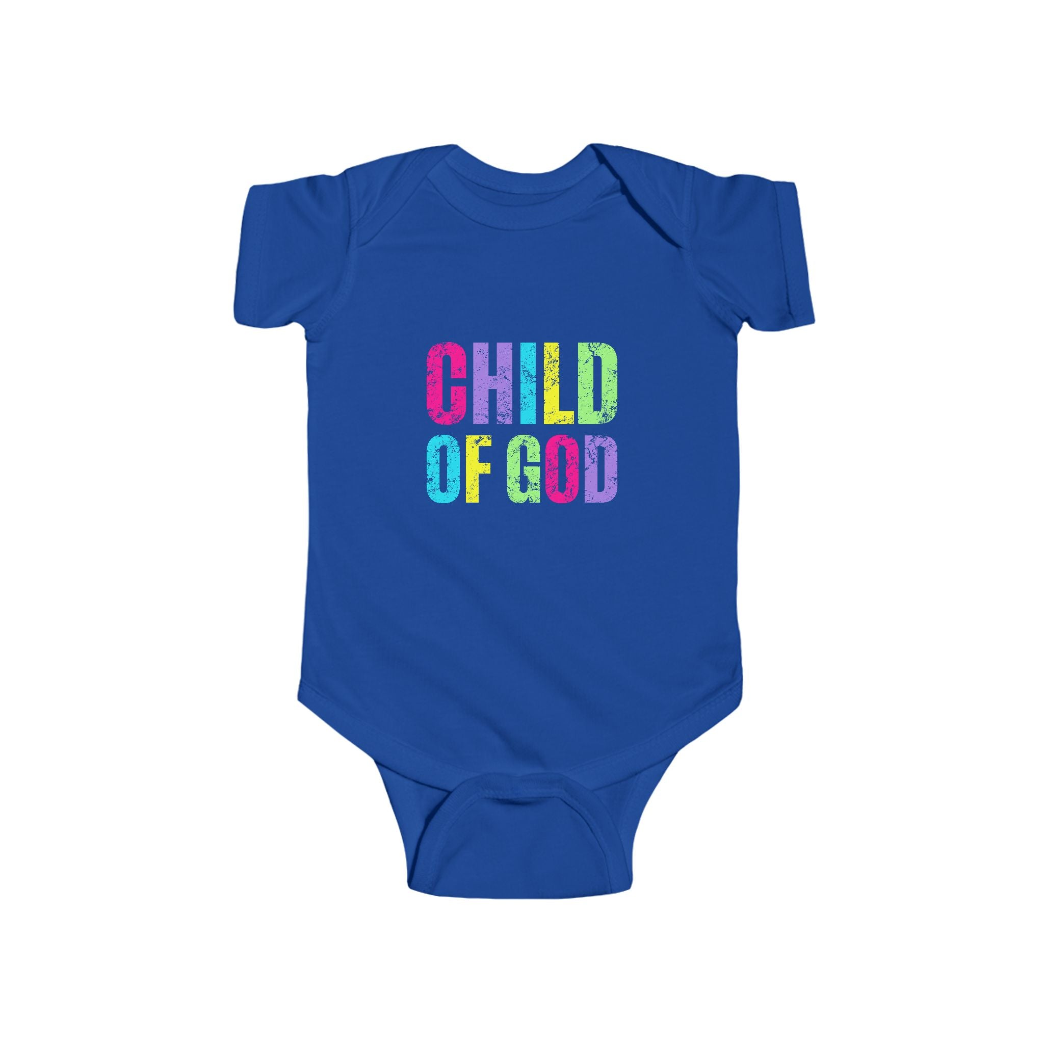 Colorful 'Child of God' Infant Bodysuit - Baby Shower Gift, Cute Baby Outfit, Faith-Based Apparel, Newborn Clothes, Religious Babywear