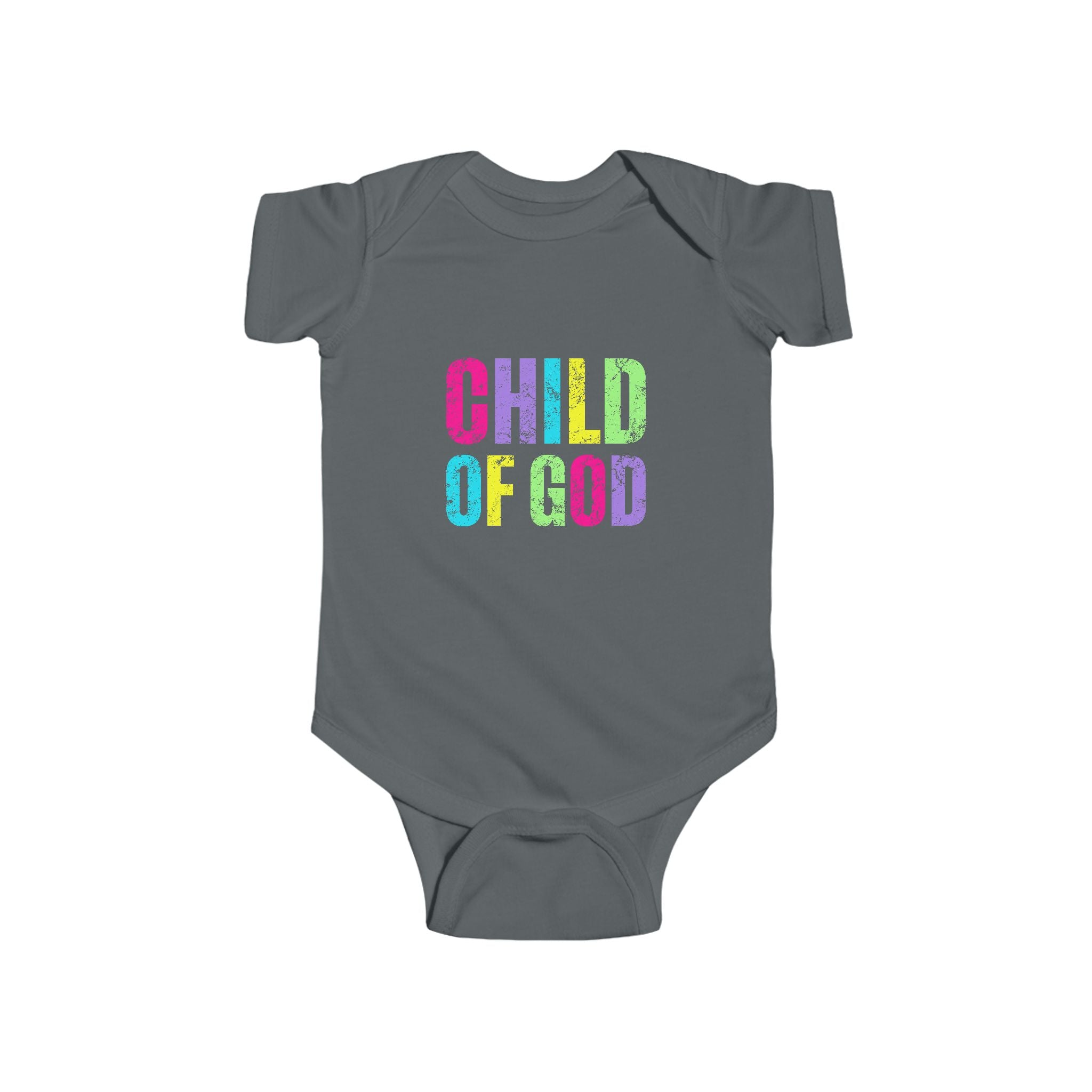 Colorful 'Child of God' Infant Bodysuit - Baby Shower Gift, Cute Baby Outfit, Faith-Based Apparel, Newborn Clothes, Religious Babywear