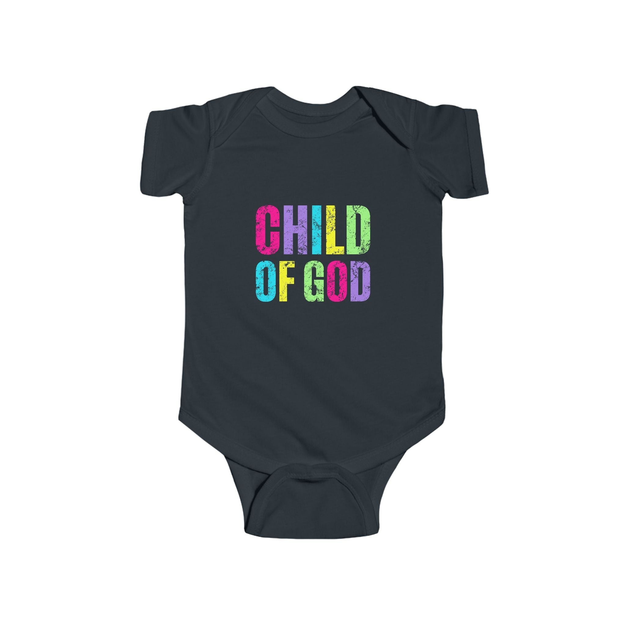 Colorful 'Child of God' Infant Bodysuit - Baby Shower Gift, Cute Baby Outfit, Faith-Based Apparel, Newborn Clothes, Religious Babywear