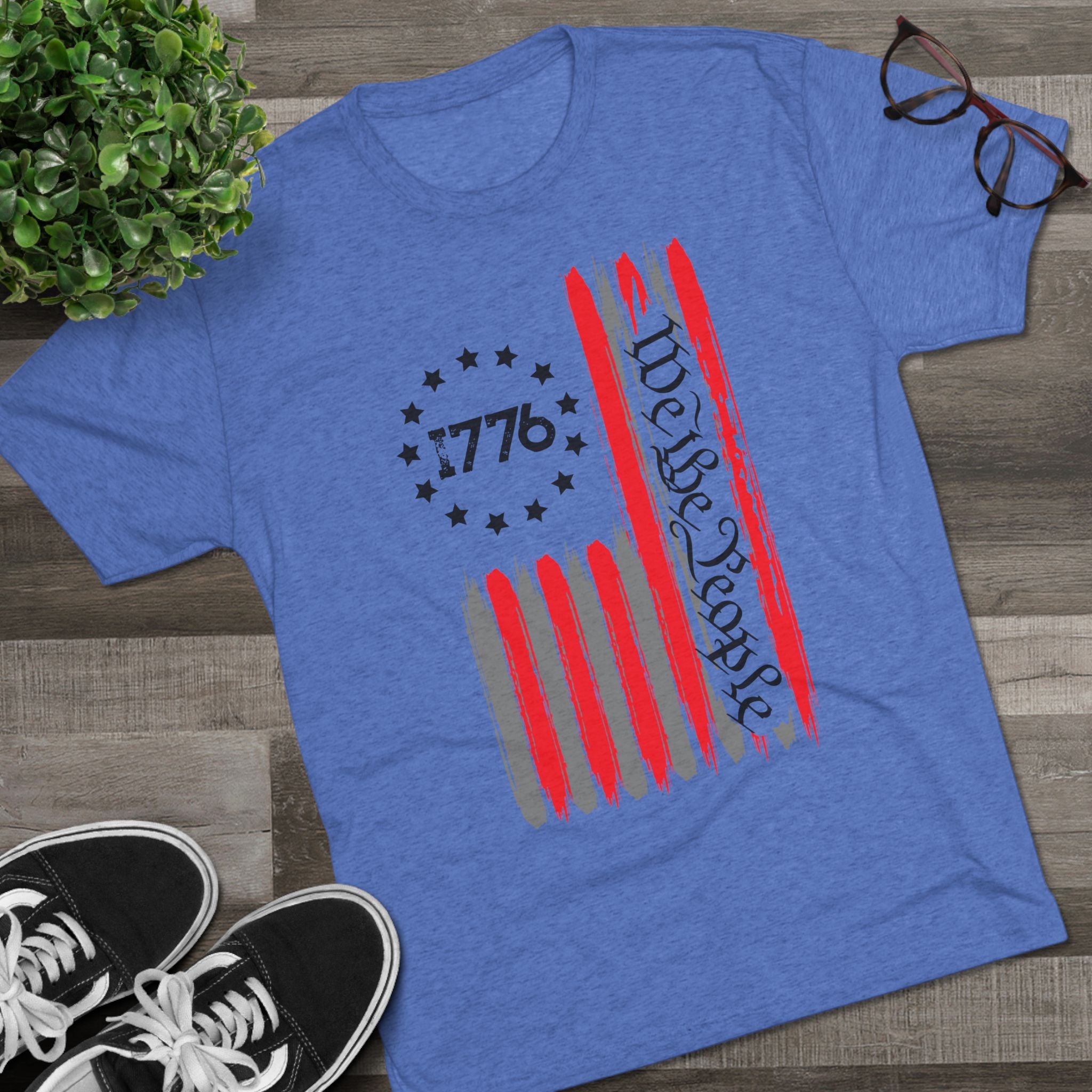 Patriotic Unisex Crew Tee - 1776 Heritage Shirt, USA Pride Apparel, Independence Day Gift, American Flag Top, Casual Summer Tee