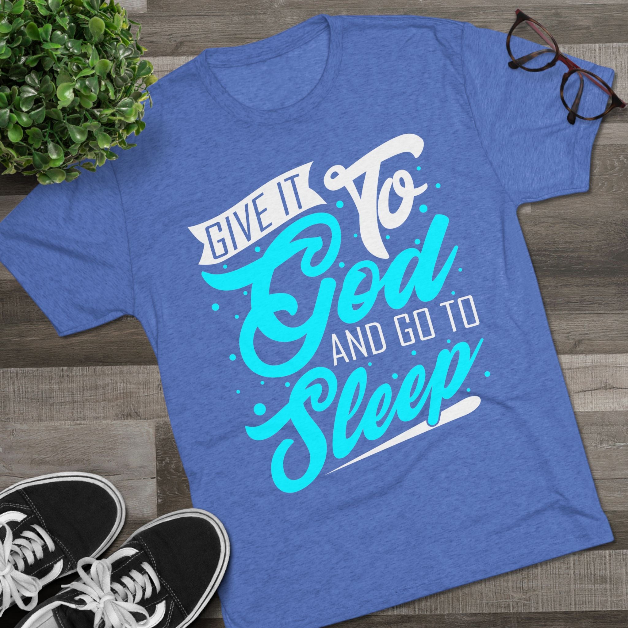 God Sleep Unisex Tri-Blend Crew Tee, Relaxation Shirt, Gift for Sleep Lovers, Comfortable Casual Wear, Perfect for Everyday