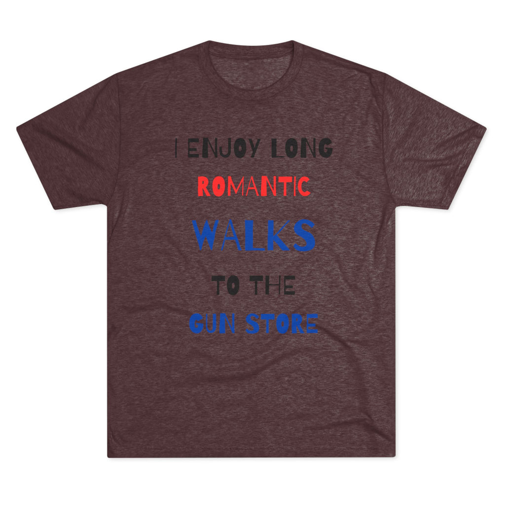 Gun Lover's Tri-Blend Tee - Romantic Walks Design
