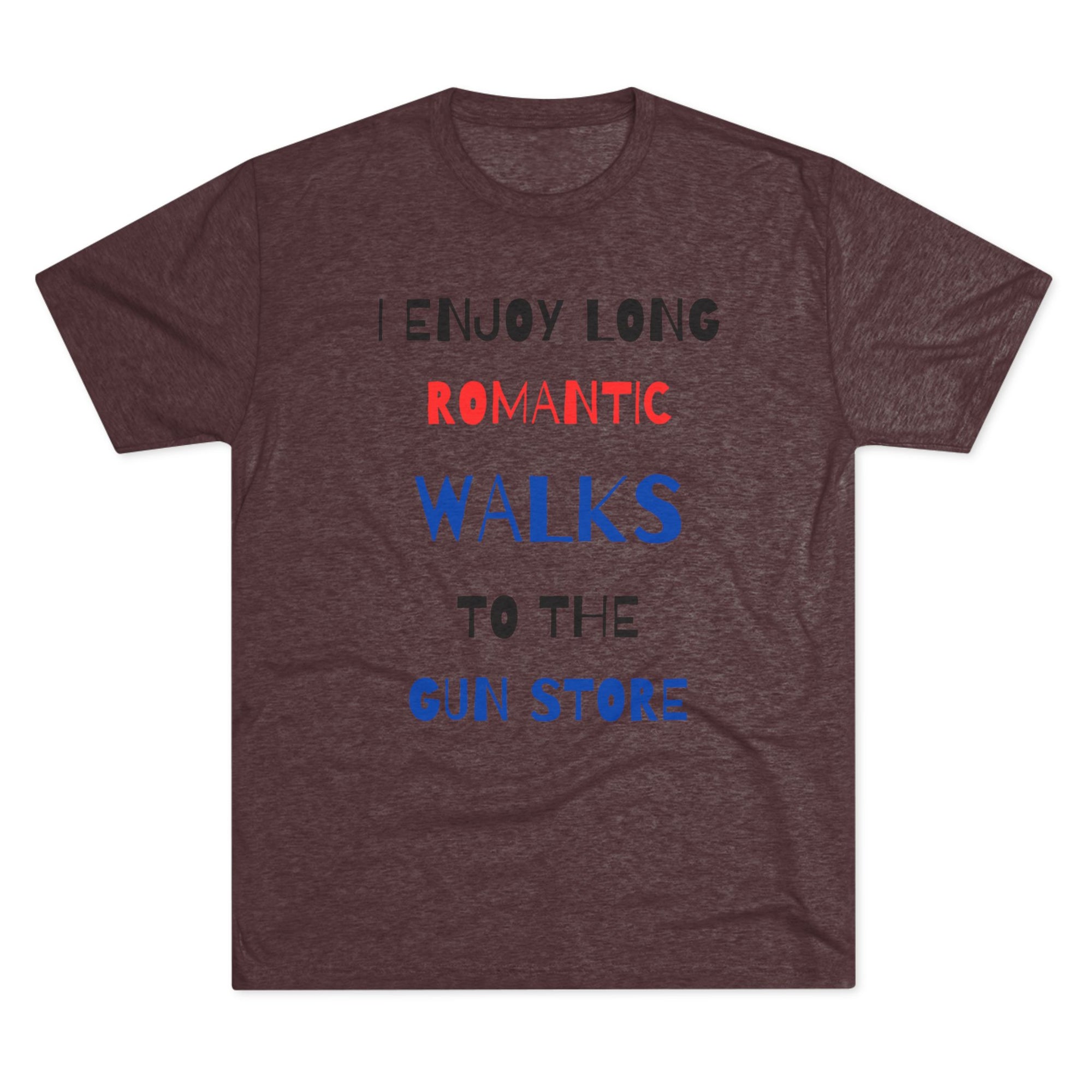 Gun Lover's Tri-Blend Tee - Romantic Walks Design