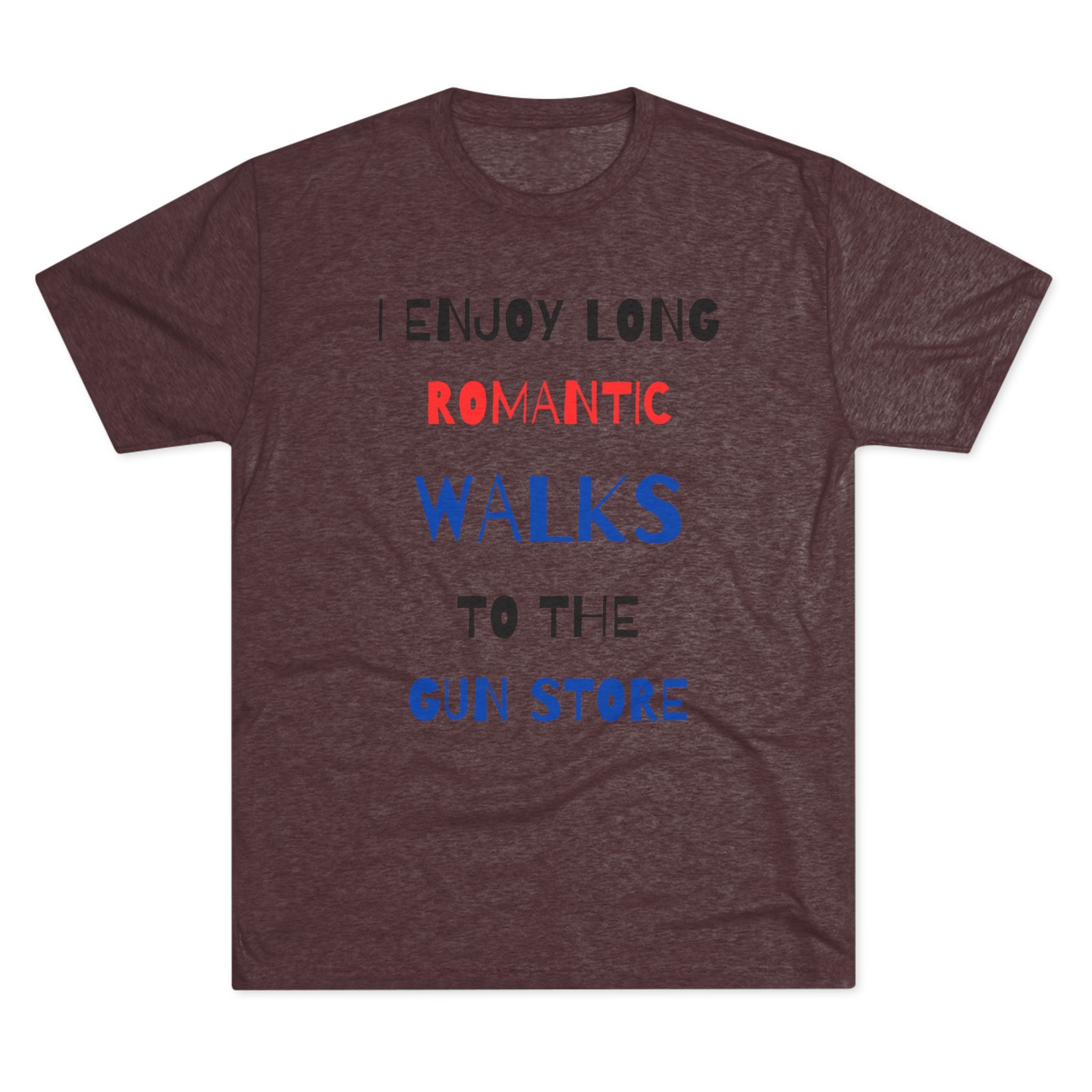 Gun Lover's Tri-Blend Tee - Romantic Walks Design