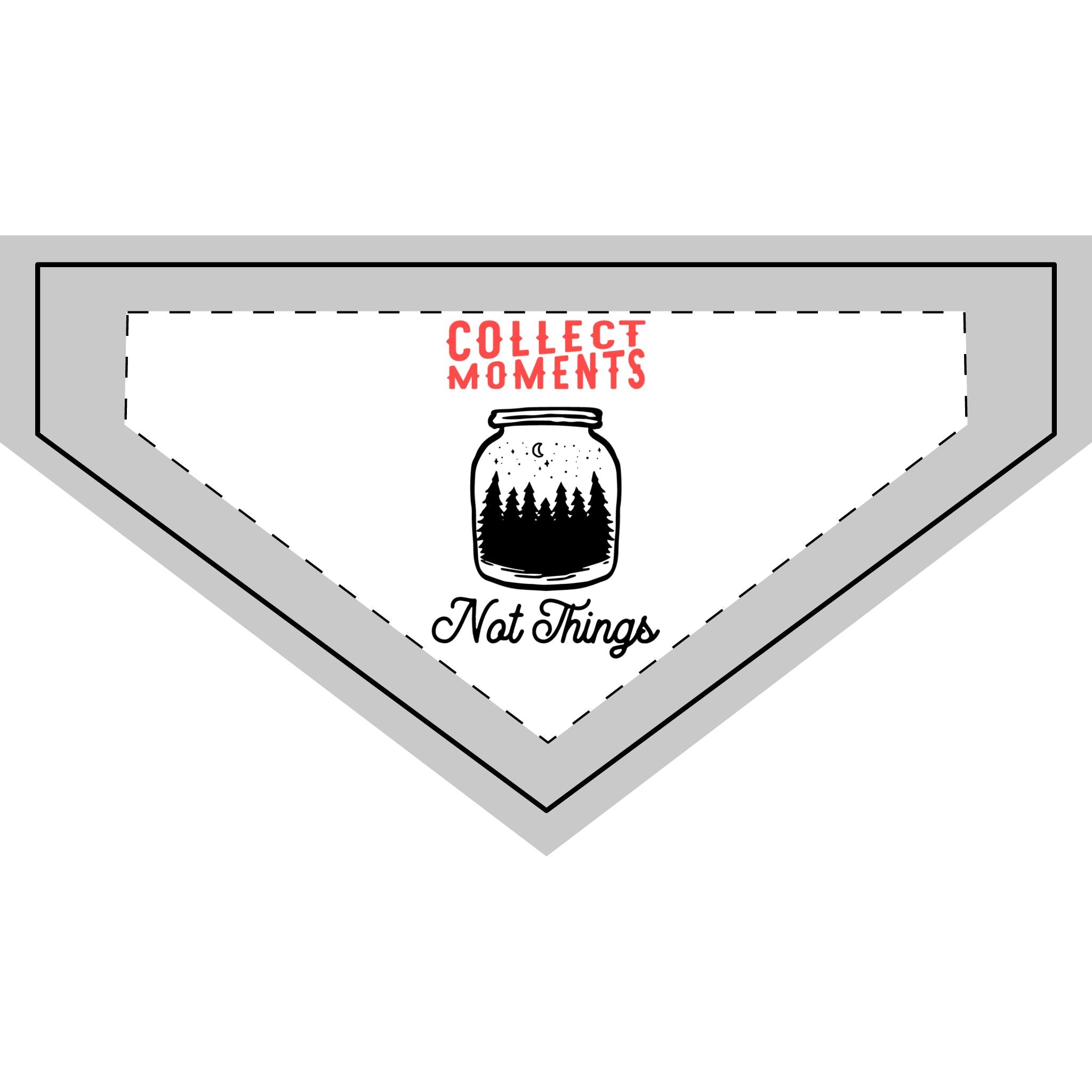 Nature-Inspired Clip-On Pet Bandana | Adventure Pet Accessory, Gift for Dog Lovers, Camping Decor, Collect Moments