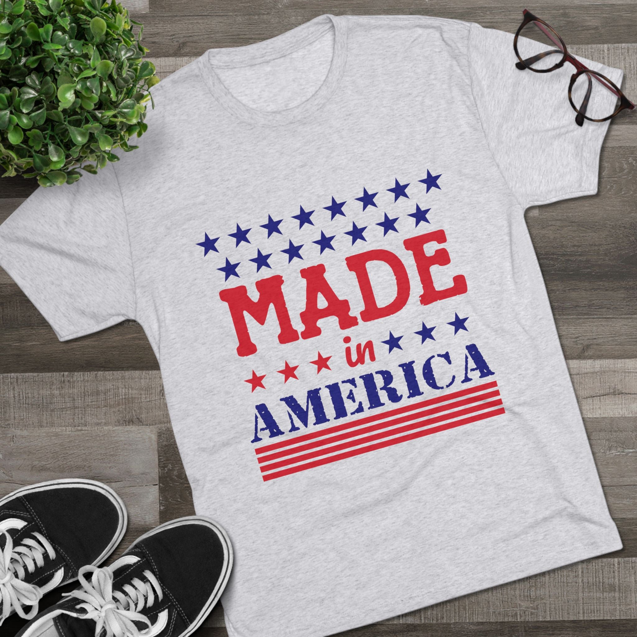 American Made Unisex Tri-Blend Tee