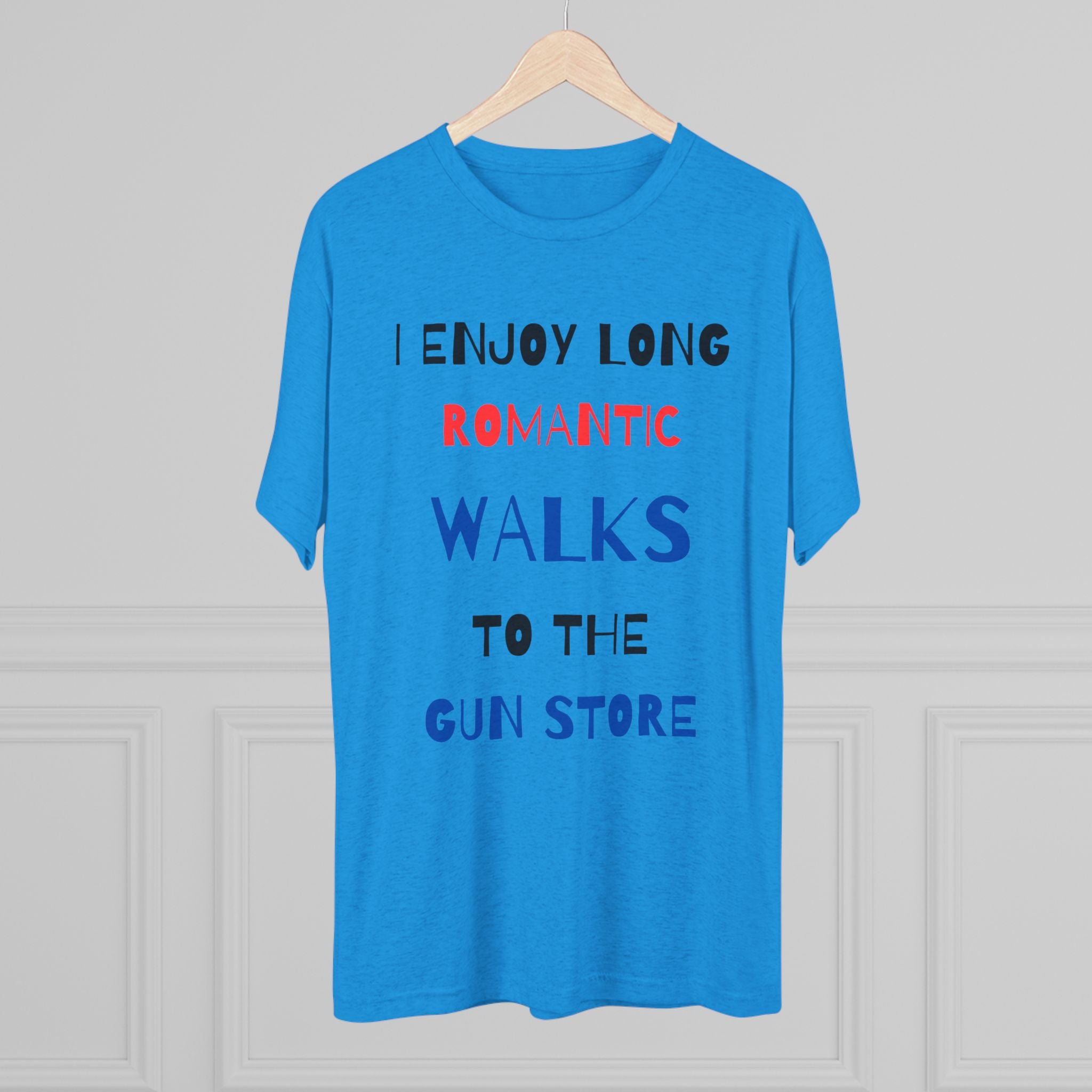 Gun Lover's Tri-Blend Tee - Romantic Walks Design