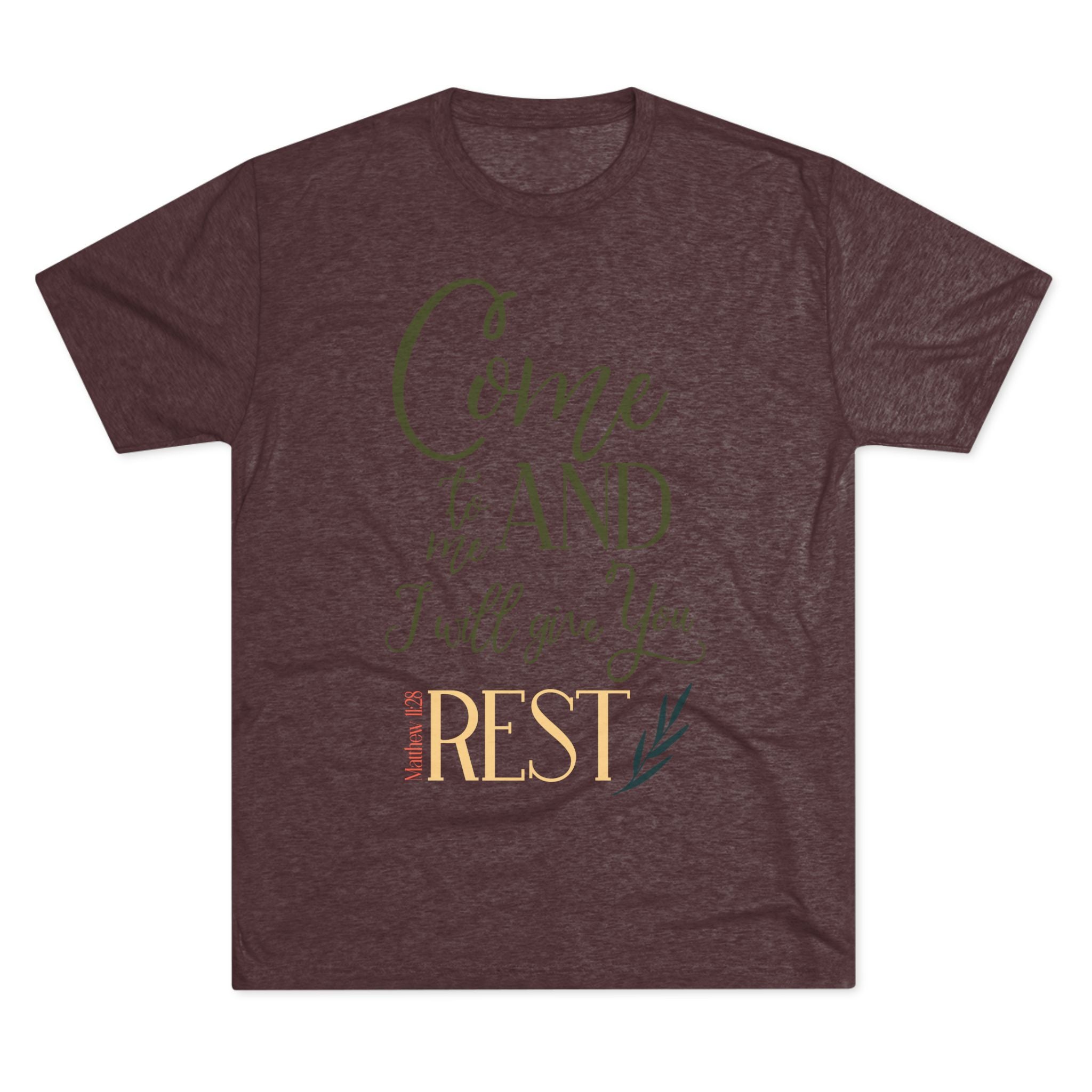 Crew Tee - 'Come to me and I will give you rest' T-Shirt