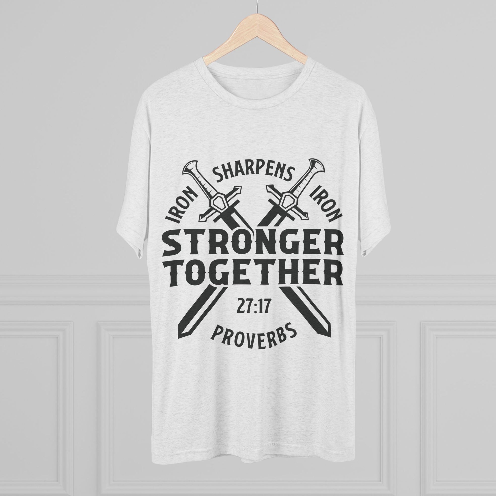 Unisex Tee - Iron Sharpens Iron Inspirational Quote Shirt