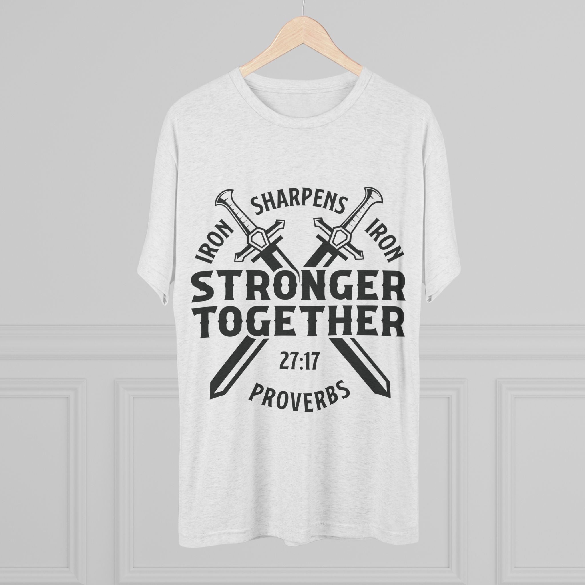 Unisex Tee - Iron Sharpens Iron Inspirational Quote Shirt