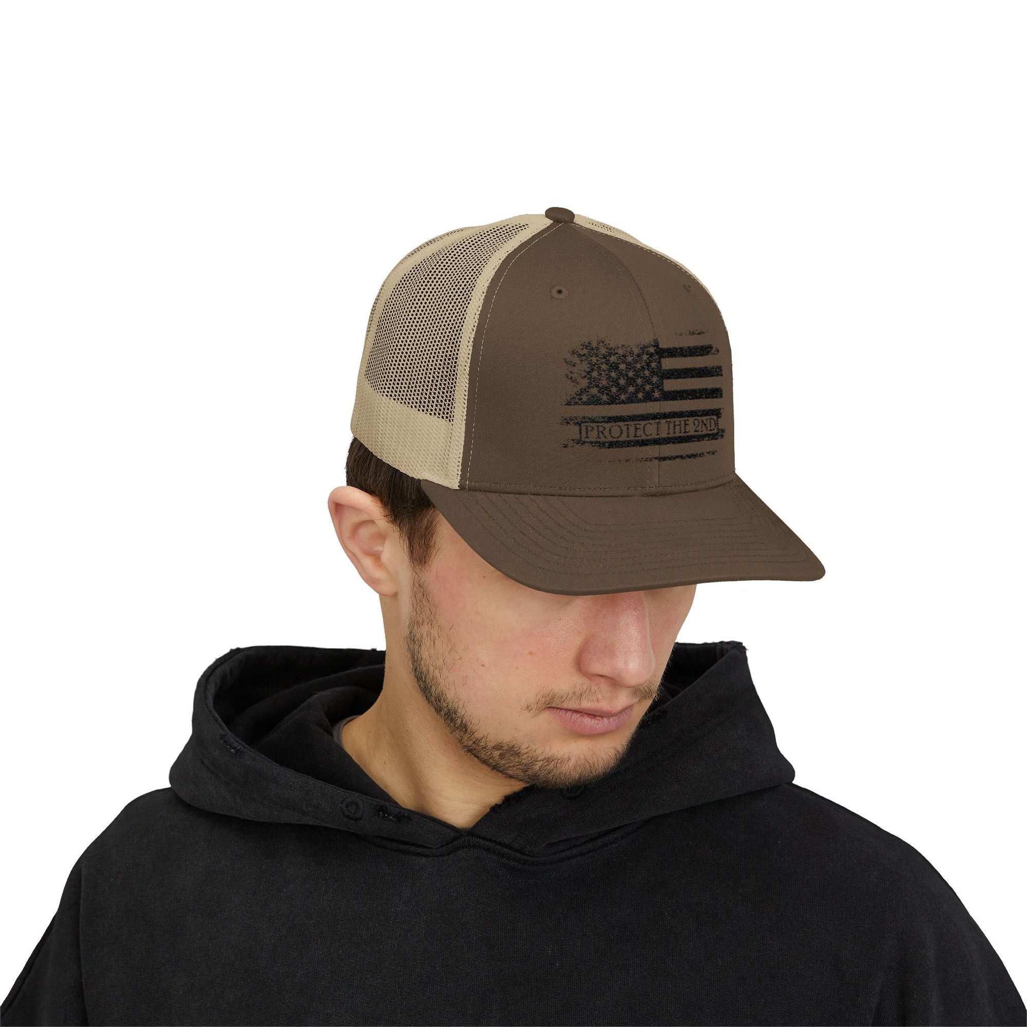 Snapback Cap American Flag Protect the 2nd