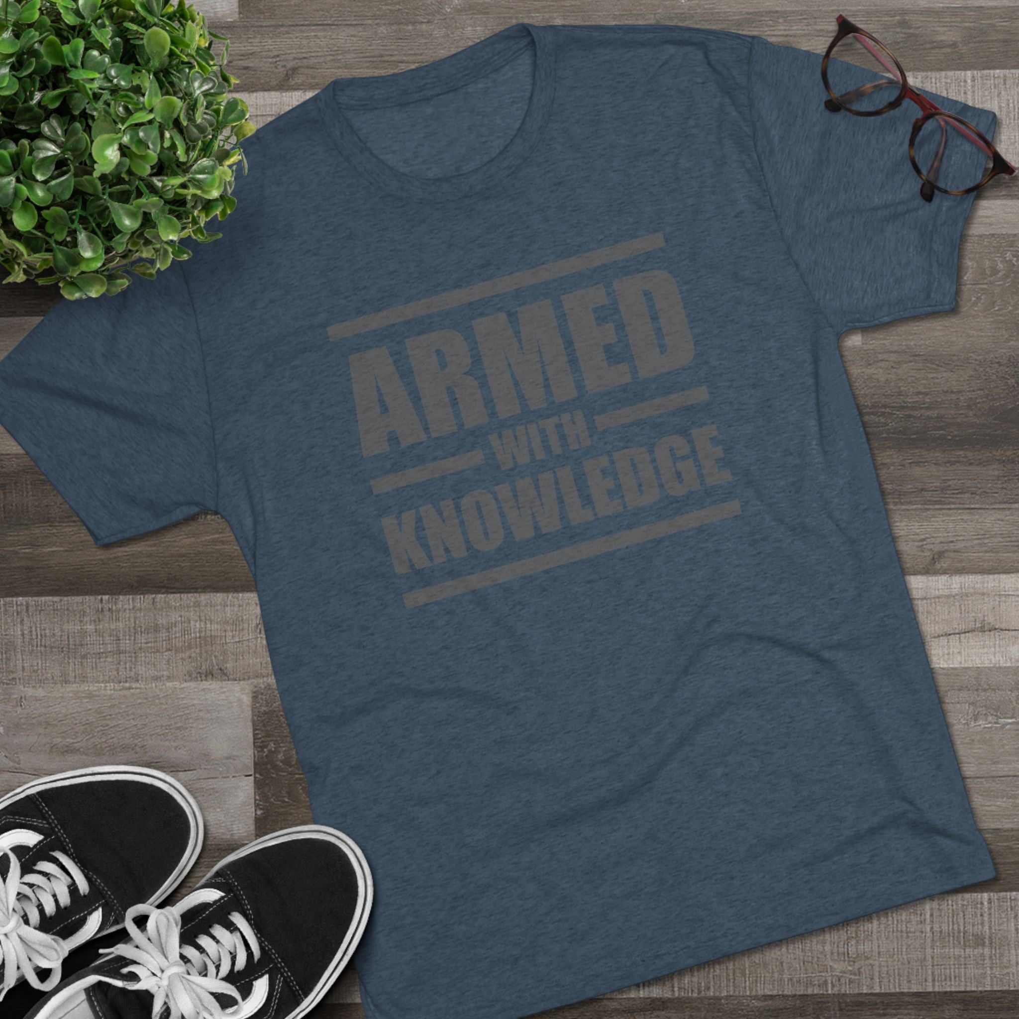 Knowledge Seeker Tri-Blend Tee - Armed with Knowledge