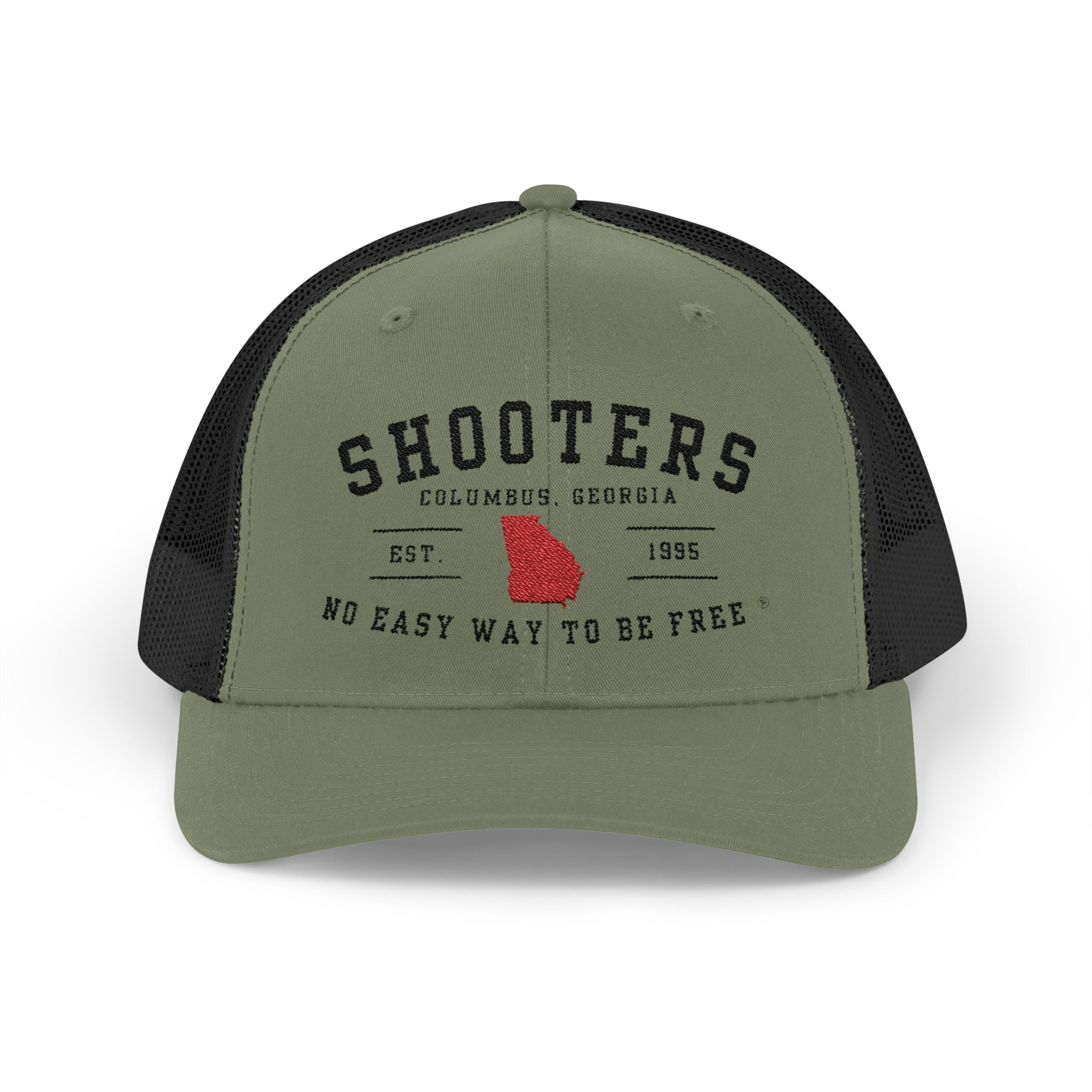 Shooters of Columbus Snapback Trucker Cap (Black lettering)