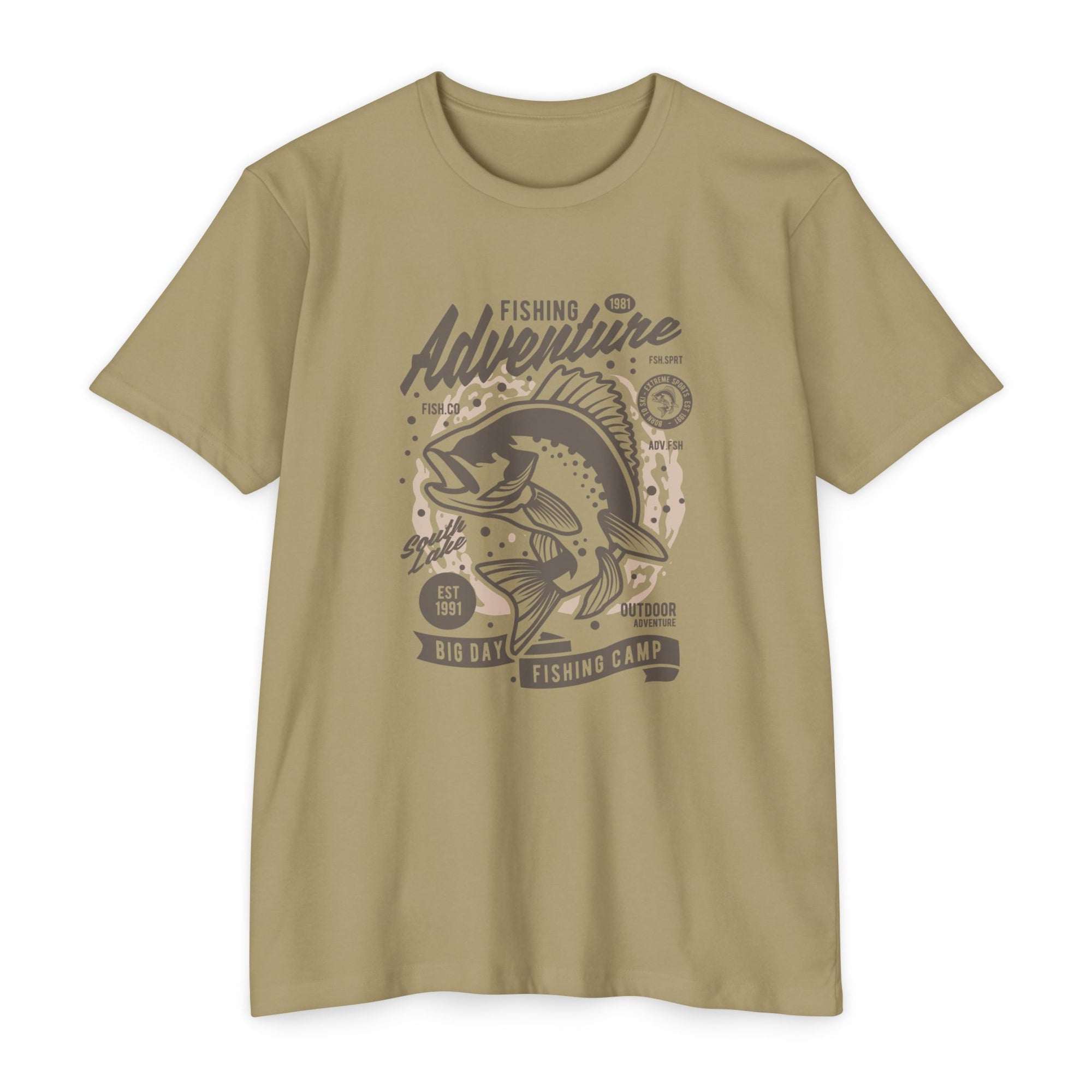 Fishing Adventure T-Shirt | Retro Fishing Tee, Outdoor Enthusiast Shirt, Father's Day Gift, Camp Apparel, Fishing Camp Style